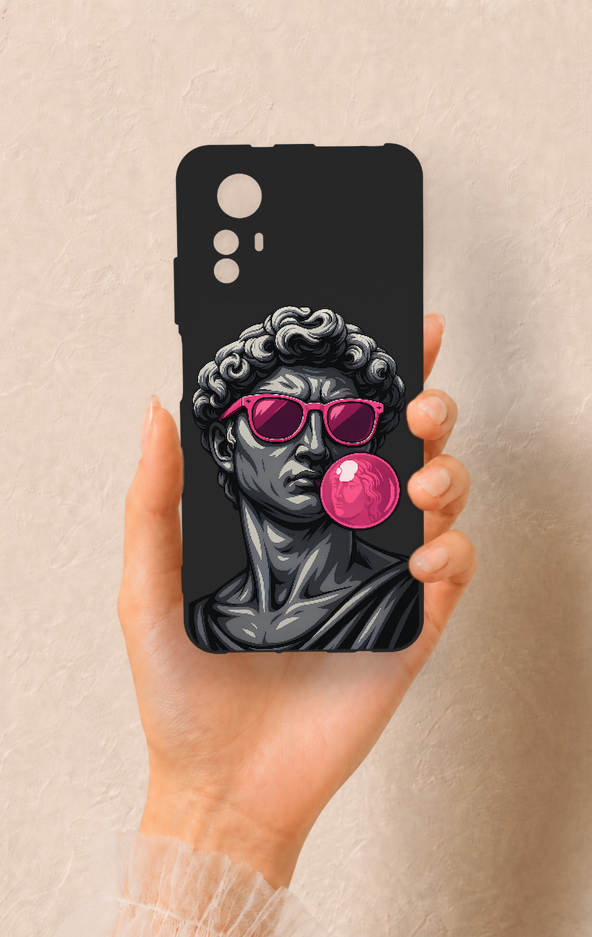 Redmi Note 12S Uyumlu Pop David Desenli Silikon Kılıf