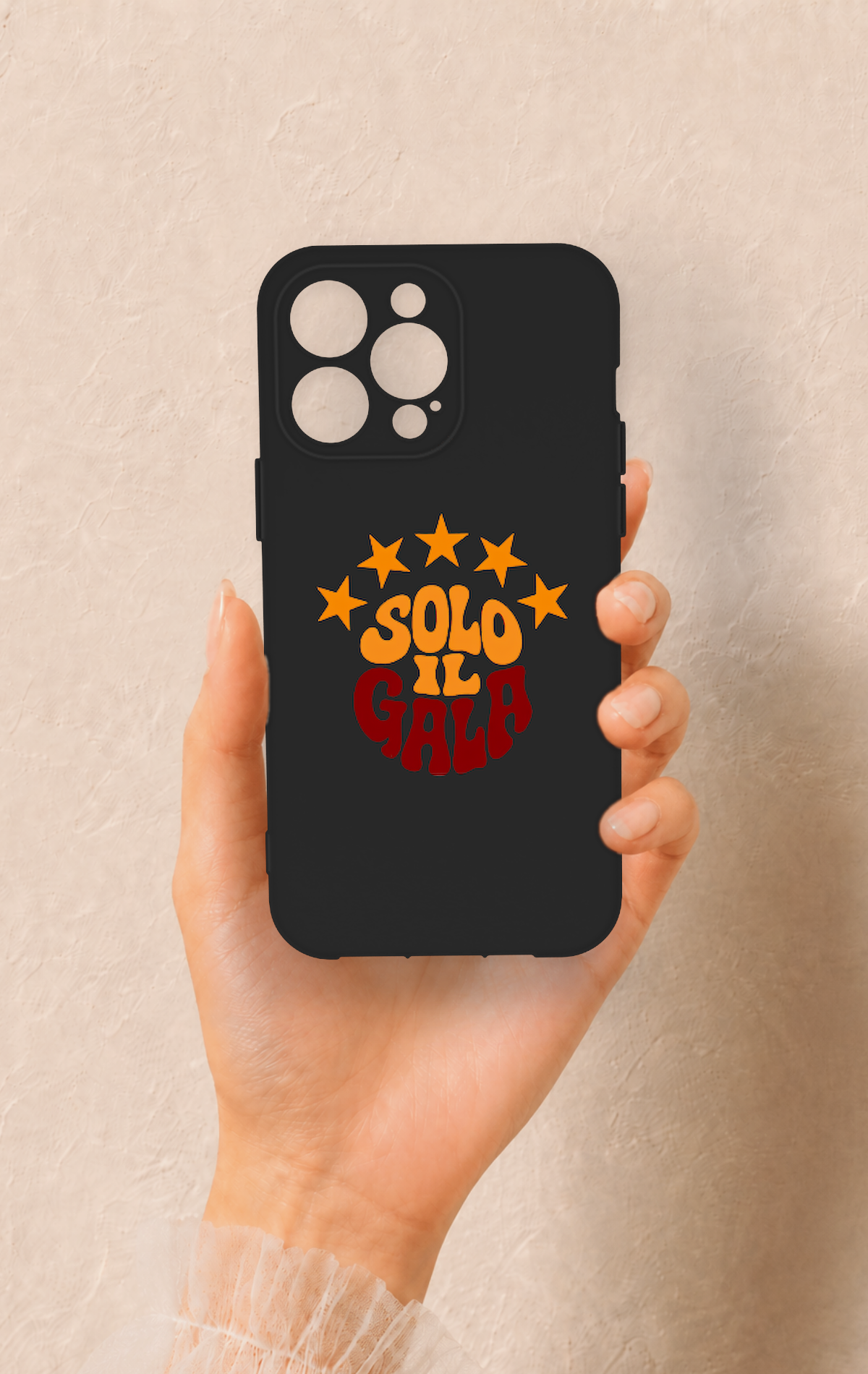 iPhone 13 Pro Max Uyumlu Solo IL Gala Desenli Silikon Kılıf