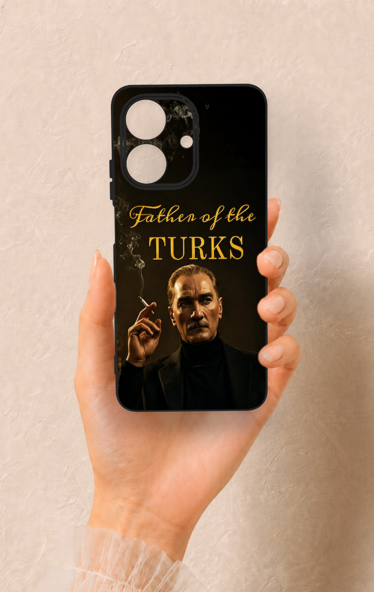 Realme Note 60 Uyumlu Father Of The Turks Desenli Silikon Kılıf