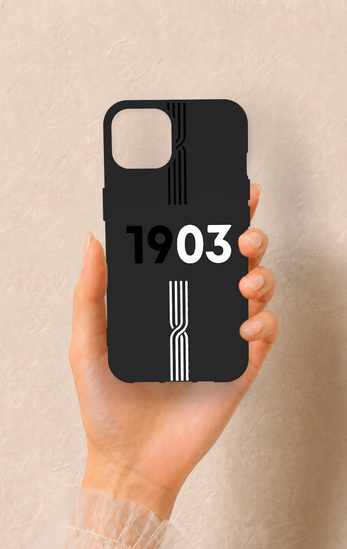 iPhone 14 Uyumlu 1903 Kemer Desenli Silikon Kılıf