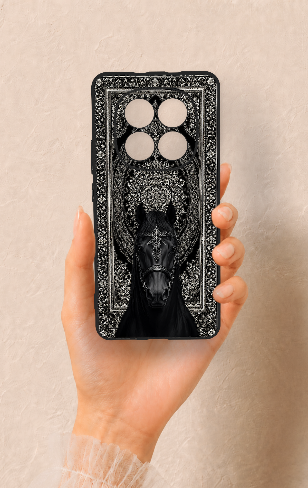 REDMİ NOTE 15 4G Uyumlu Etnik At Figürü Desenli Silikon Kılıf