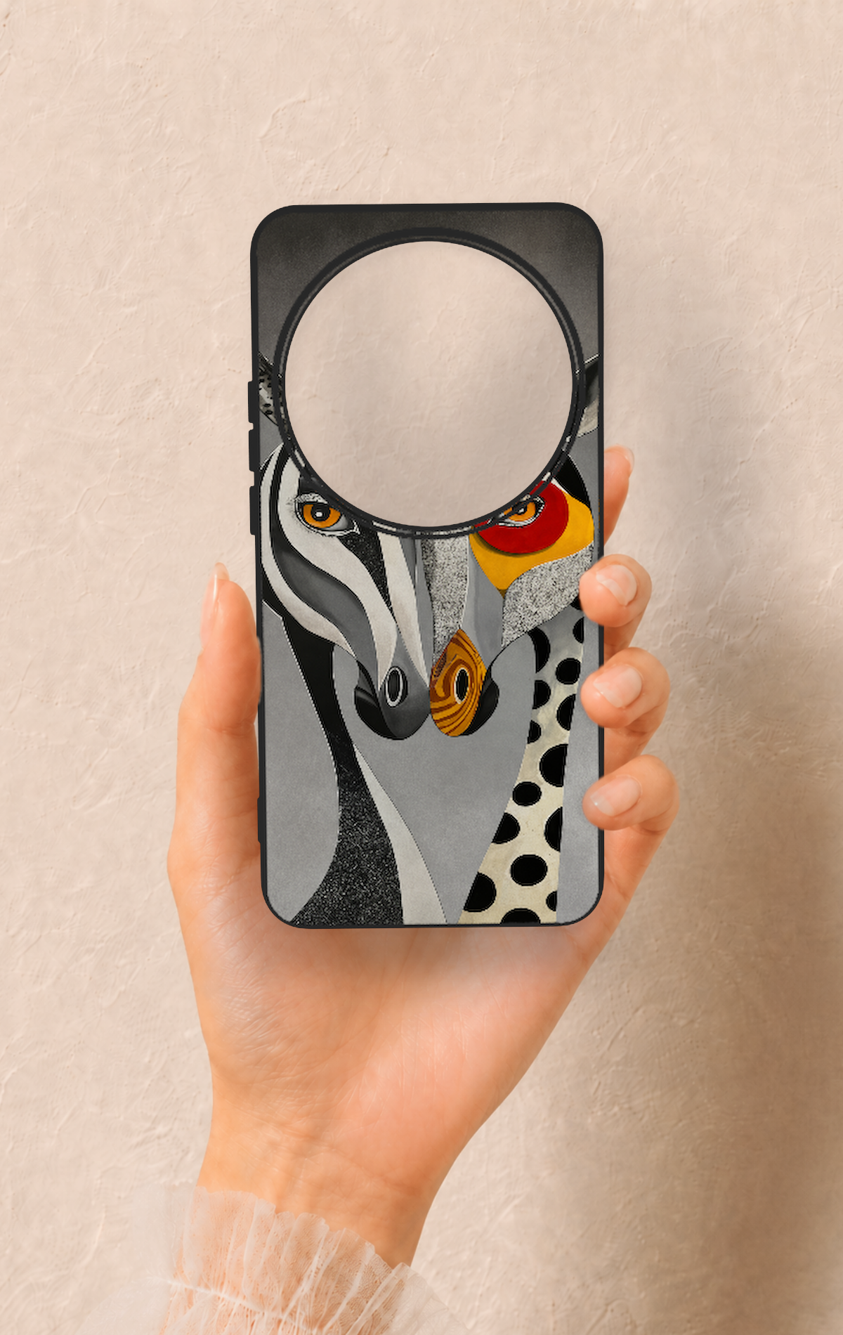 Xiaomi Mi 15 Ultra Uyumlu Zebra ve Zürafa Desenli Silikon Kılıf
