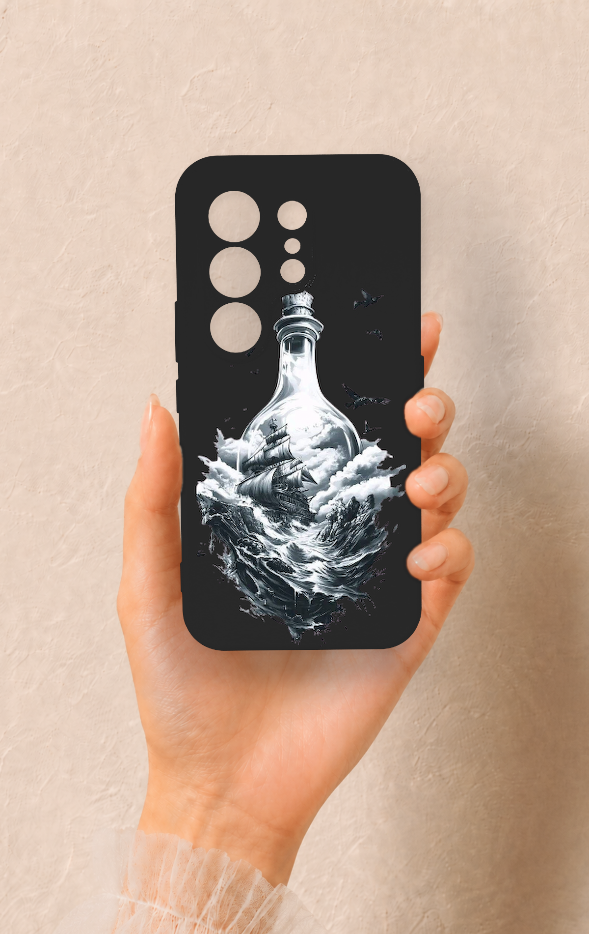 Tecno Camon 50 4G Uyumlu Secret Sea Desenli Silikon Kılıf