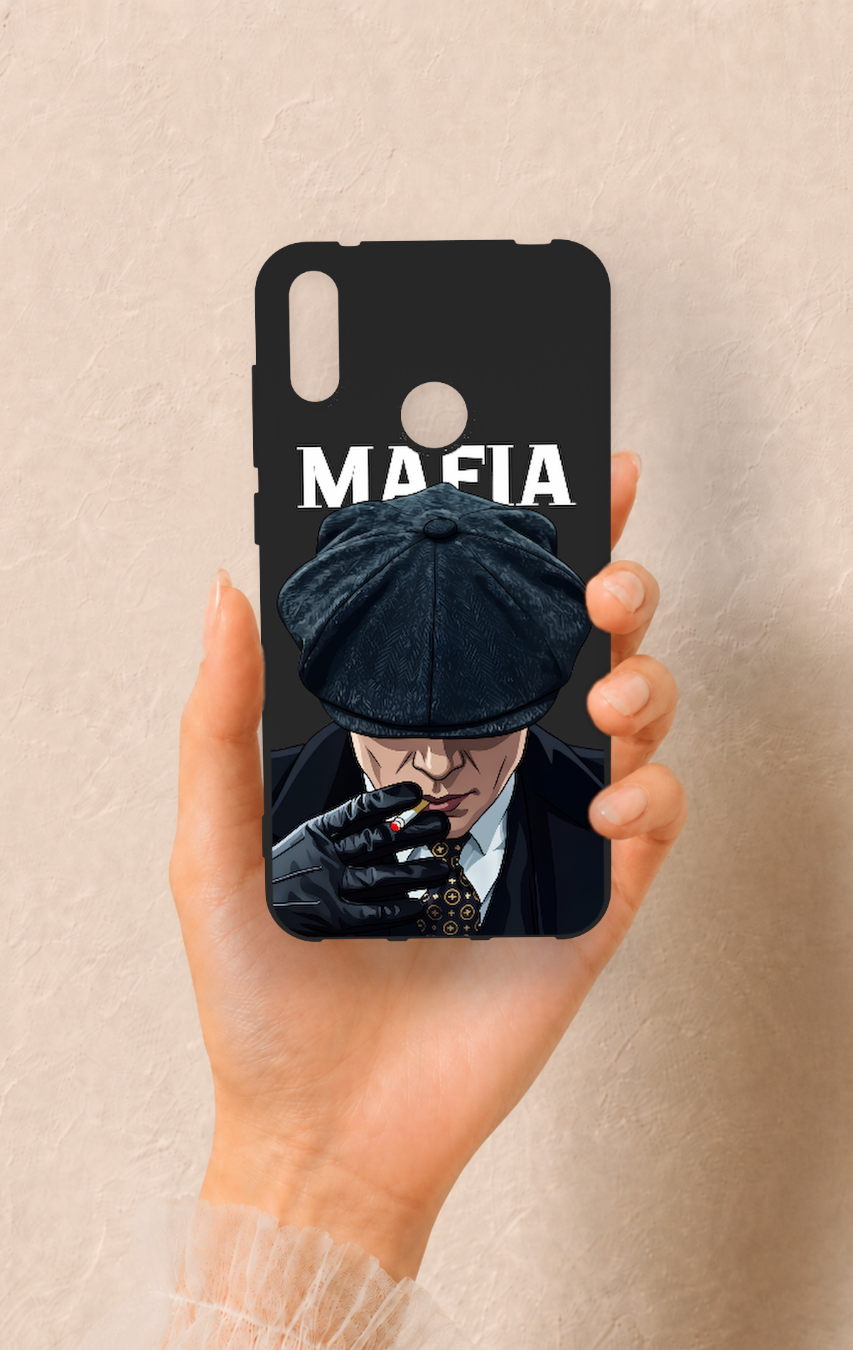 Huawei Y7 2019 Uyumlu MAFIA Desenli Silikon Kılıf