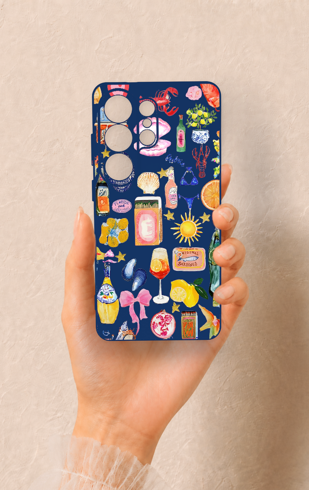 Samsung S26 Ultra Uyumlu Summer Desenli Silikon Kılıf