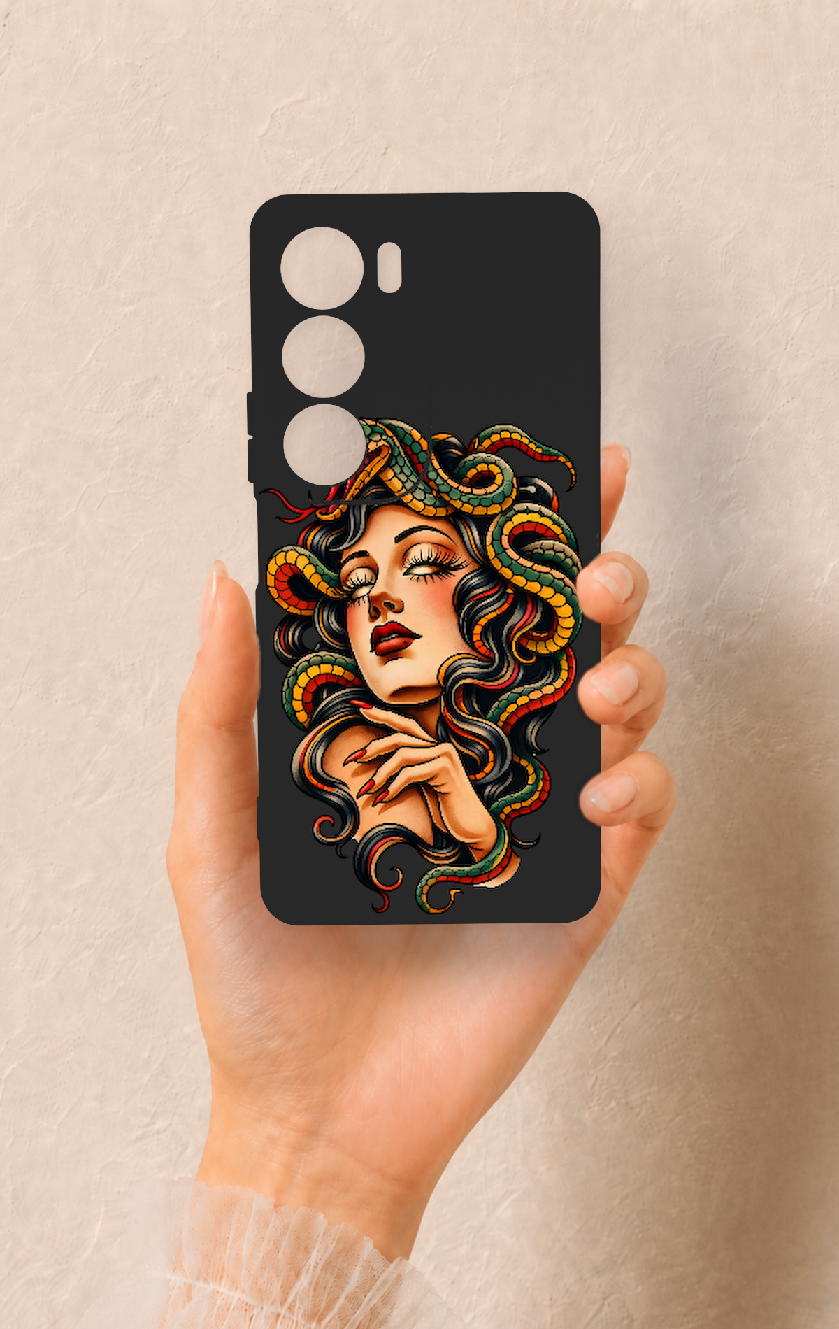 Vivo Y19s Uyumlu Medusa Desenli Silikon Kılıf