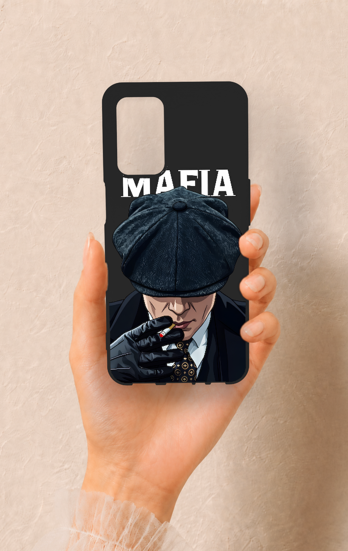 Oppo A55 Uyumlu MAFIA Desenli Silikon Kılıf