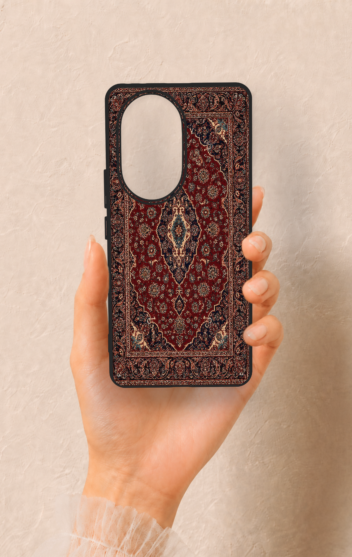 Honor 200 Pro 5G Uyumlu Acem Halı Desenli Silikon Kılıf