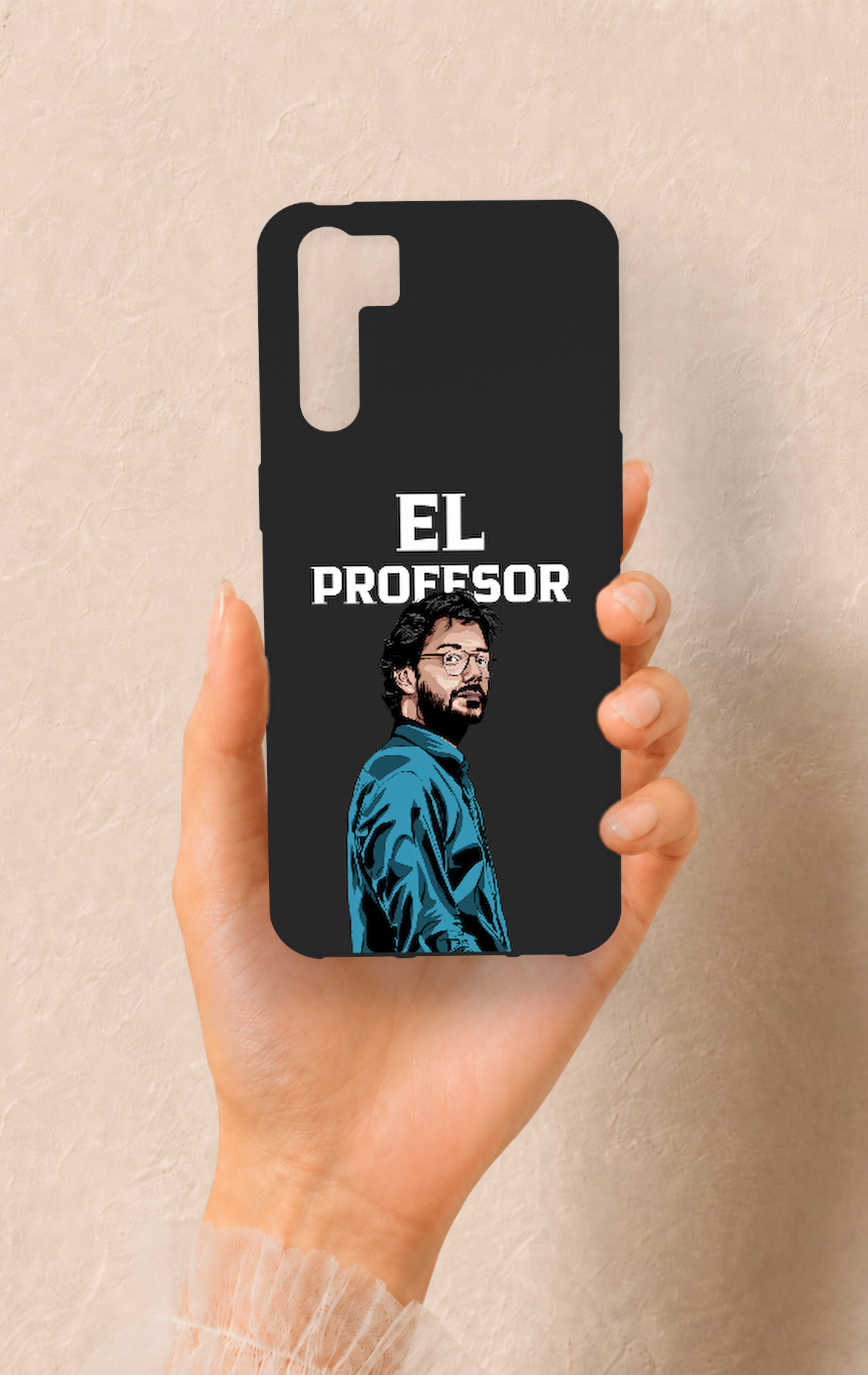 Oppo A91 Uyumlu El Profesor Desenli Silikon Kılıf