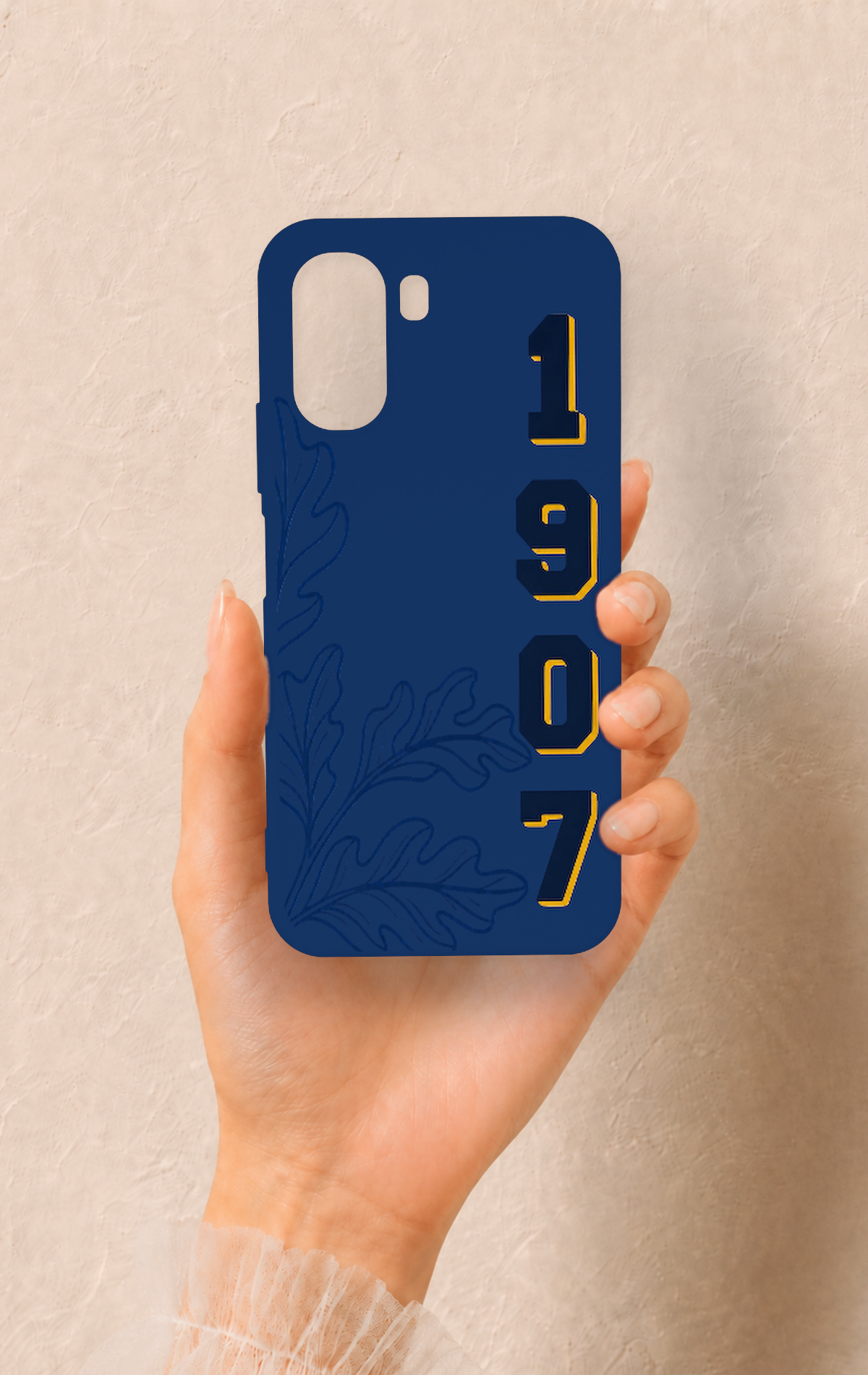 Oppo A6T Uyumlu 1907 Palamut Desenli Silikon Kılıf