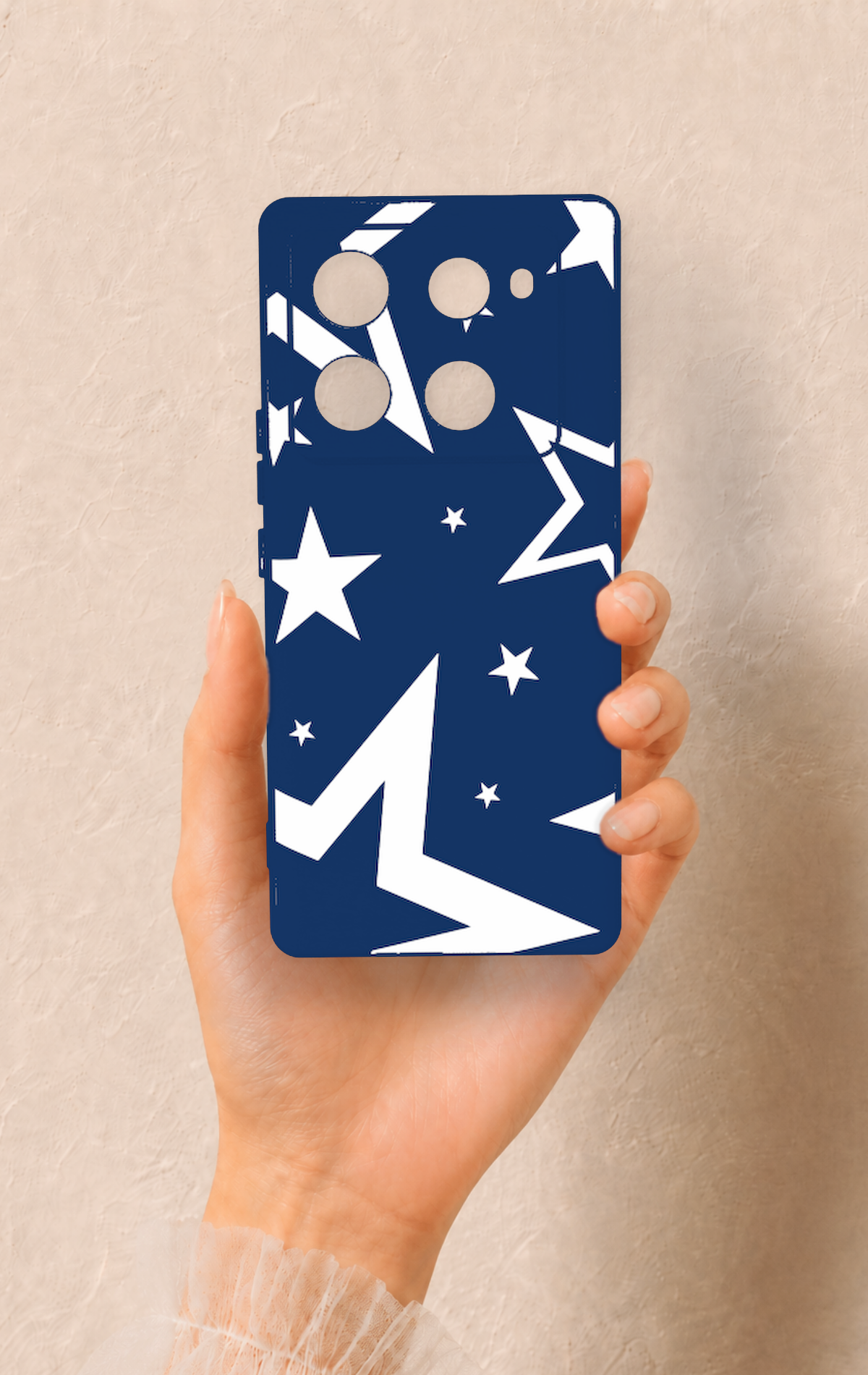 İnfinix Note 40 Pro Uyumlu Mega Star Desenli Silikon Kılıf