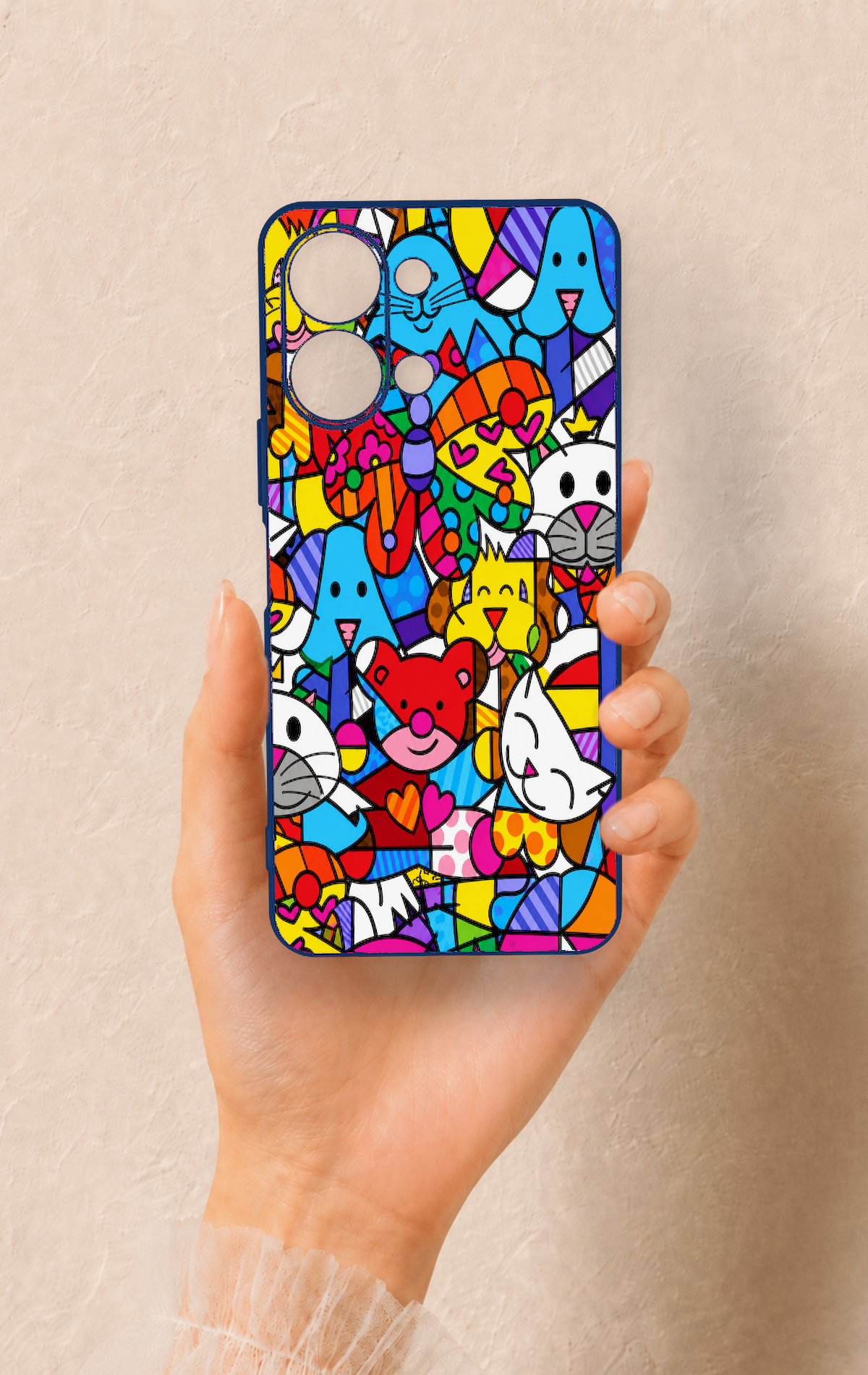 Vivo Y05 4G Uyumlu Britto Garden Desenli Silikon Kılıf