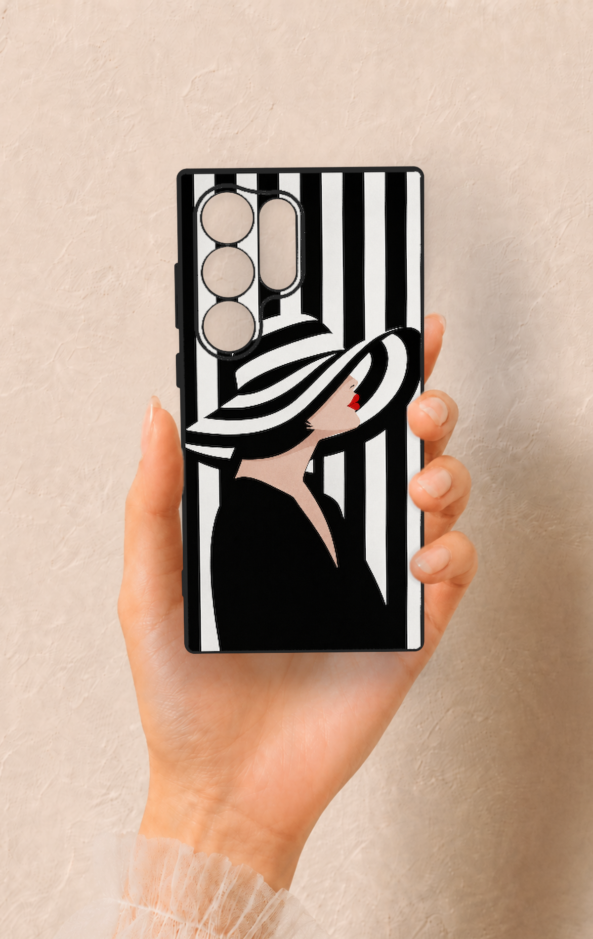 Samsung S24 Ultra Uyumlu Madam Marica Desenli Silikon Kılıf
