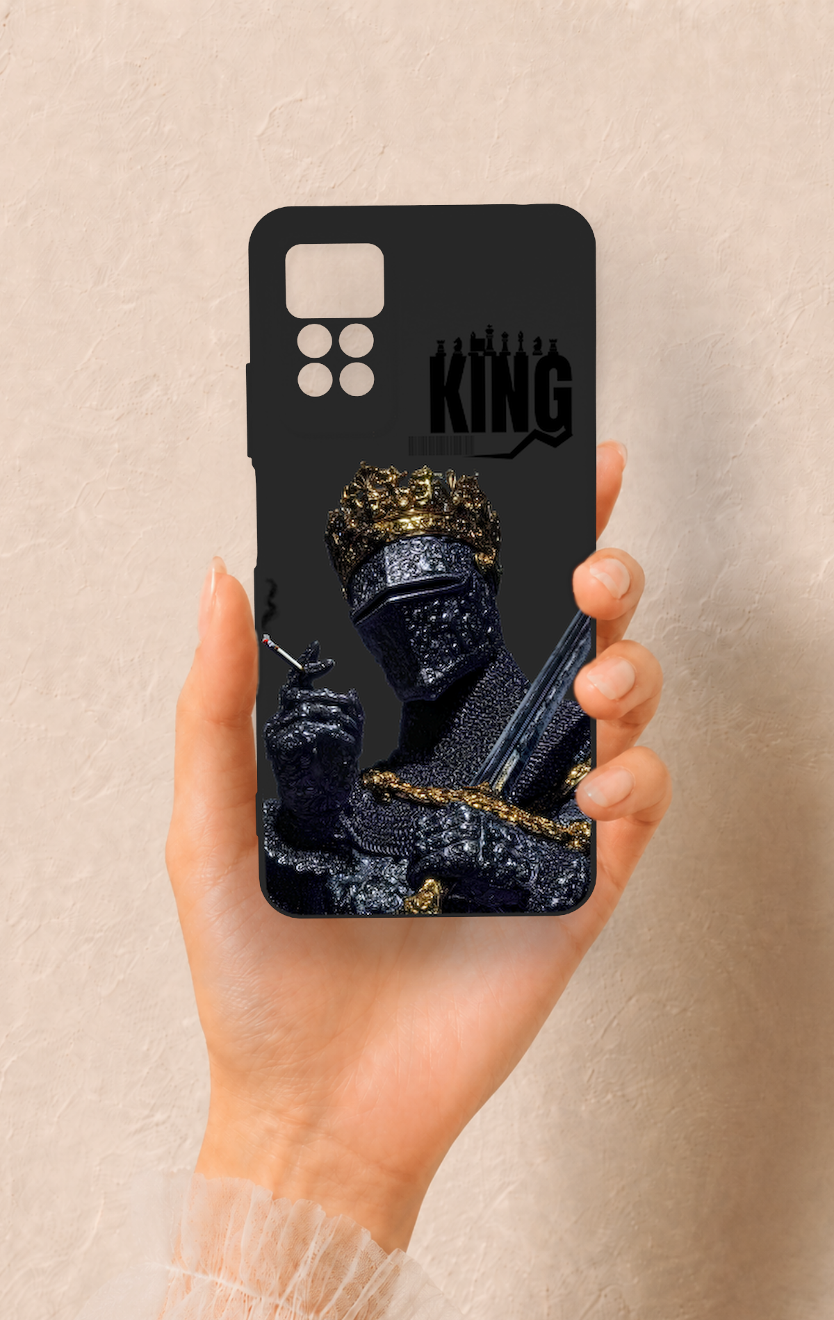 Redmi Note 11 Pro 4G Uyumlu King Desenli Silikon Kılıf