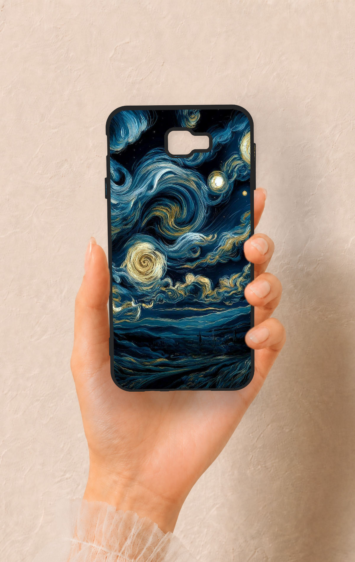 Samsung J7 Prime Uyumlu Yıldızlı Gece Desenli Silikon Kılıf