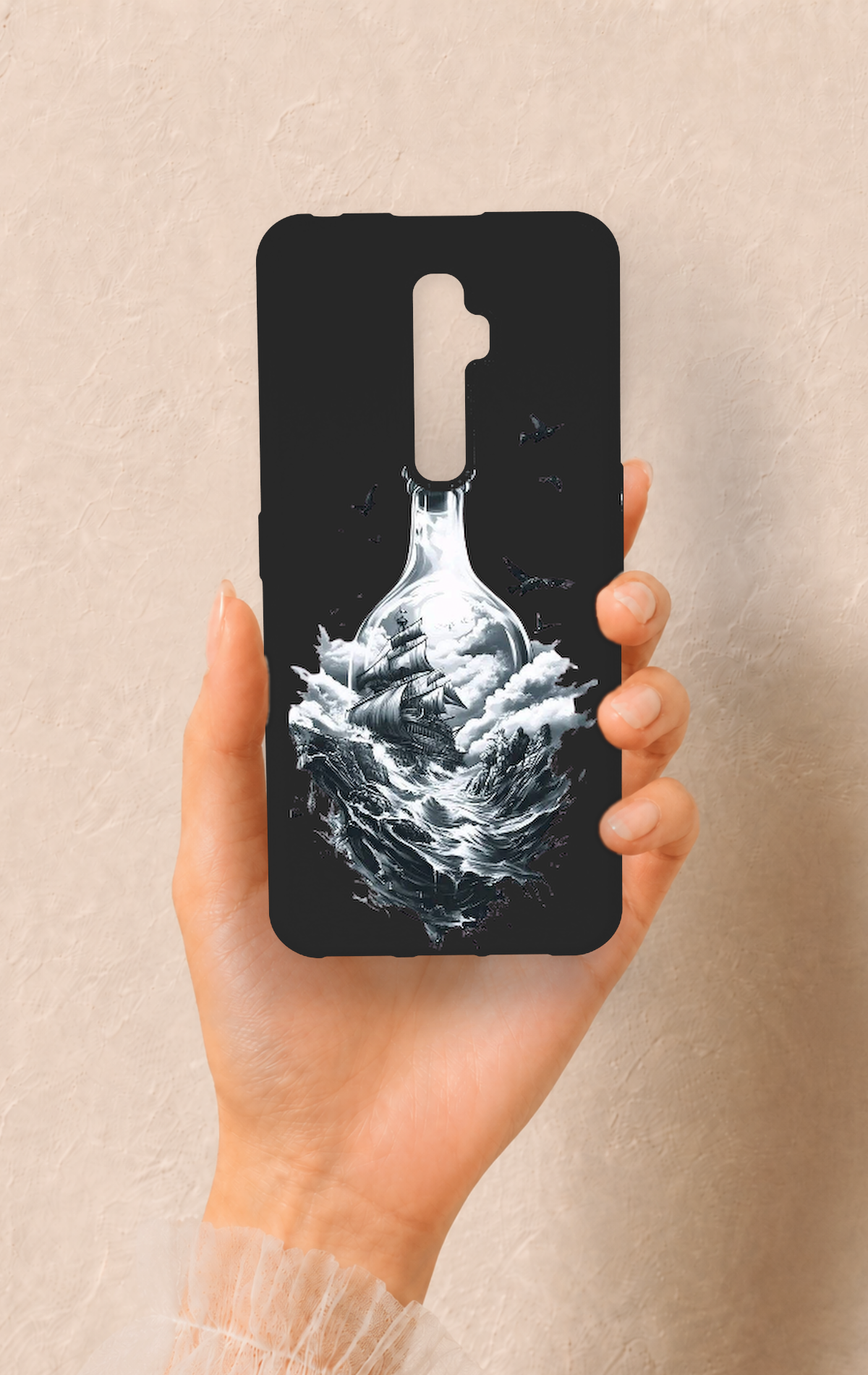Oppo Reno 2Z Uyumlu Secret Sea Desenli Silikon Kılıf