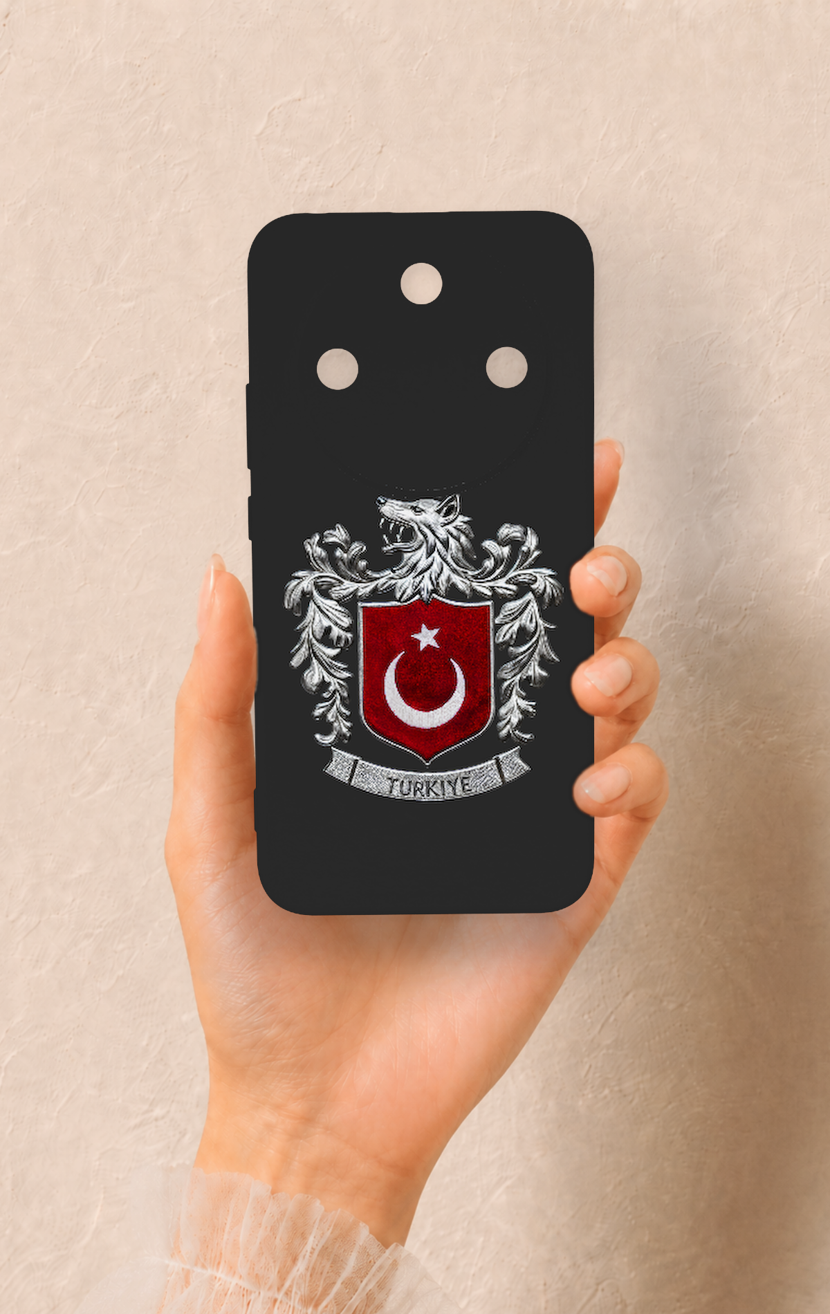 Honor Magic 8 Lite Uyumlu Türk Arma Desenli Silikon Kılıf