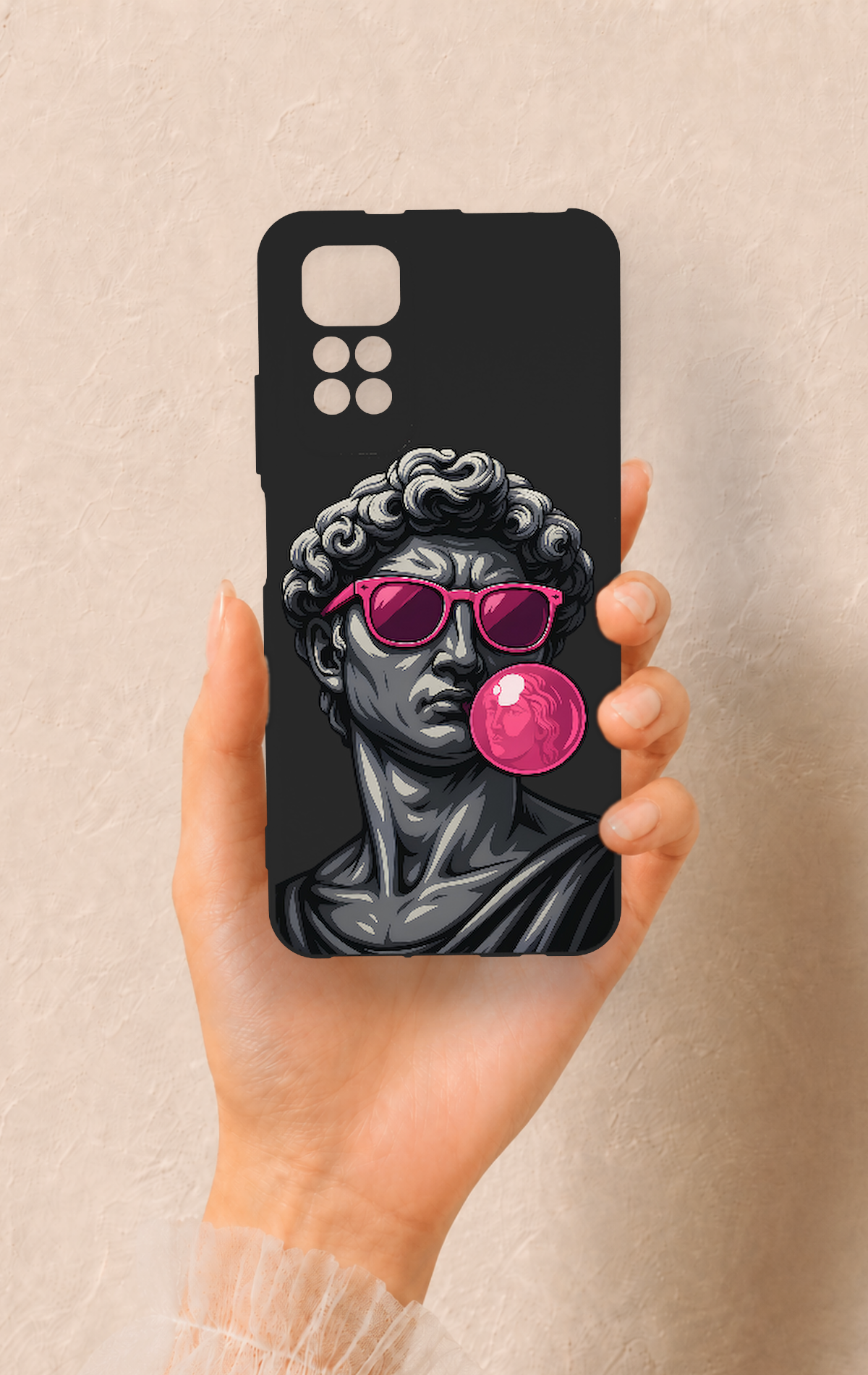 Redmi Note 11S Uyumlu Pop David Desenli Silikon Kılıf