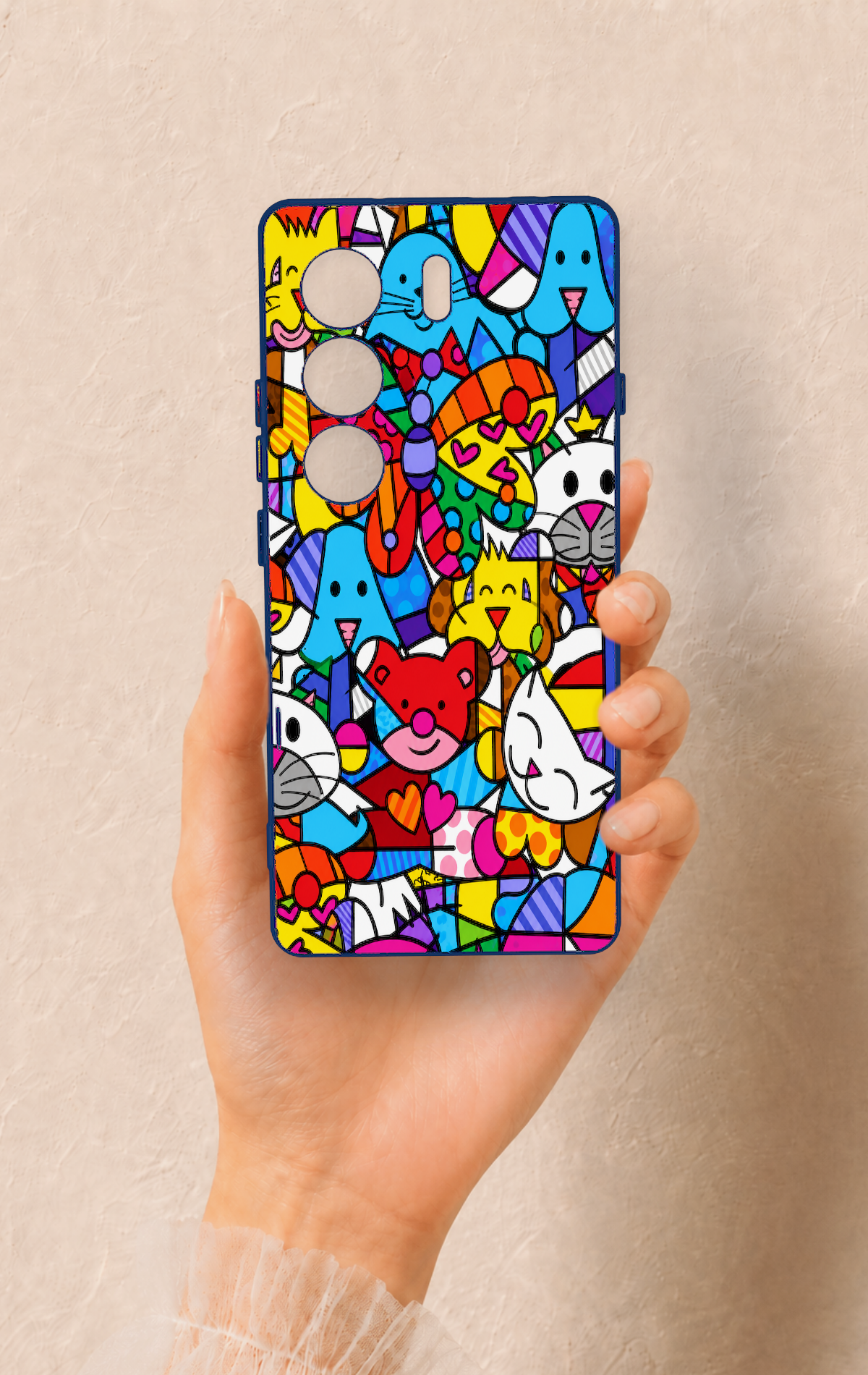 Tecno Camon 40 4G Uyumlu Britto Garden Desenli Silikon Kılıf