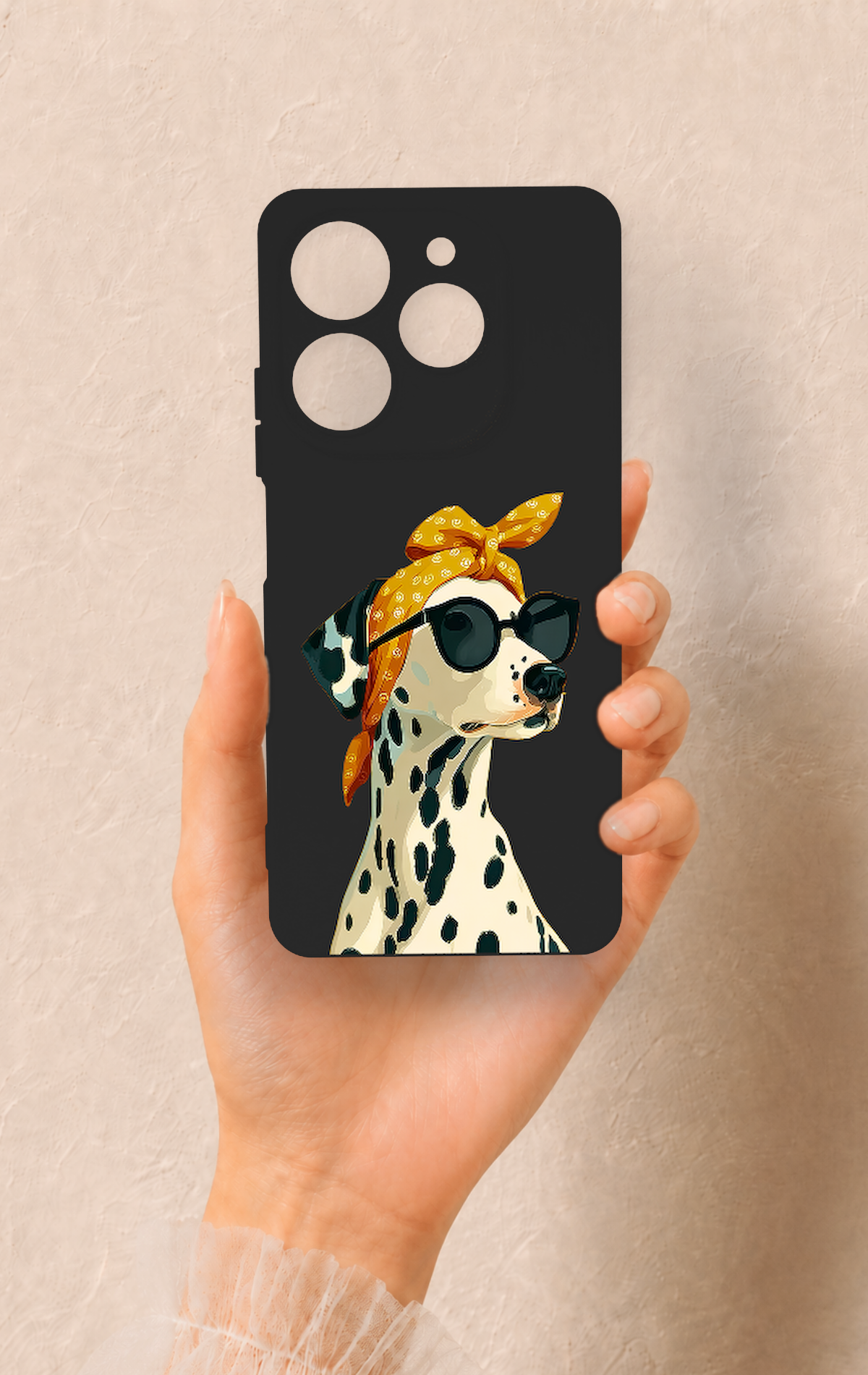 Tecno Spark 10 Pro Uyumlu Cool Dalmaçyalı Desenli Silikon Kılıf
