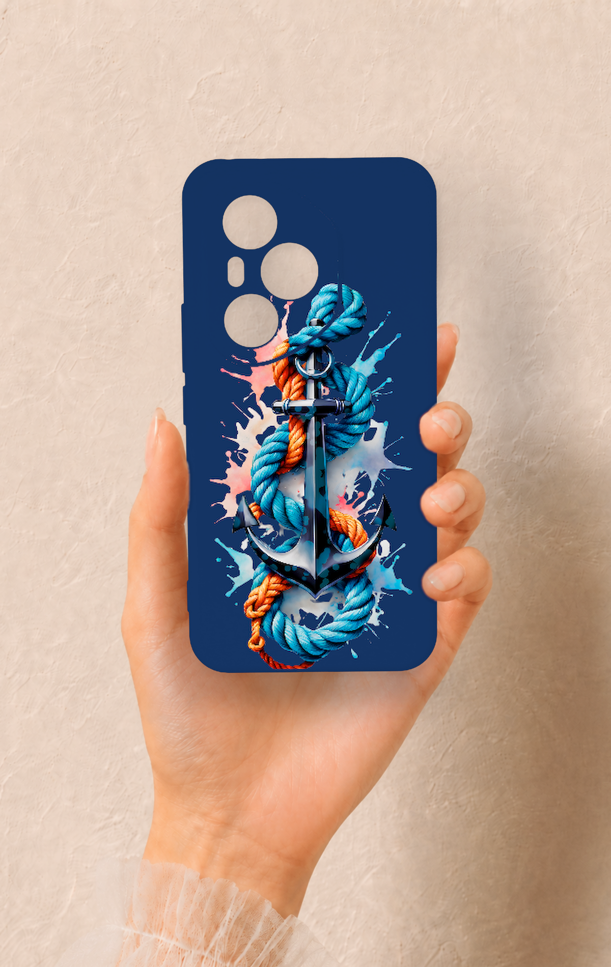 Honor 400 Pro Uyumlu Anchor Desenli Silikon Kılıf
