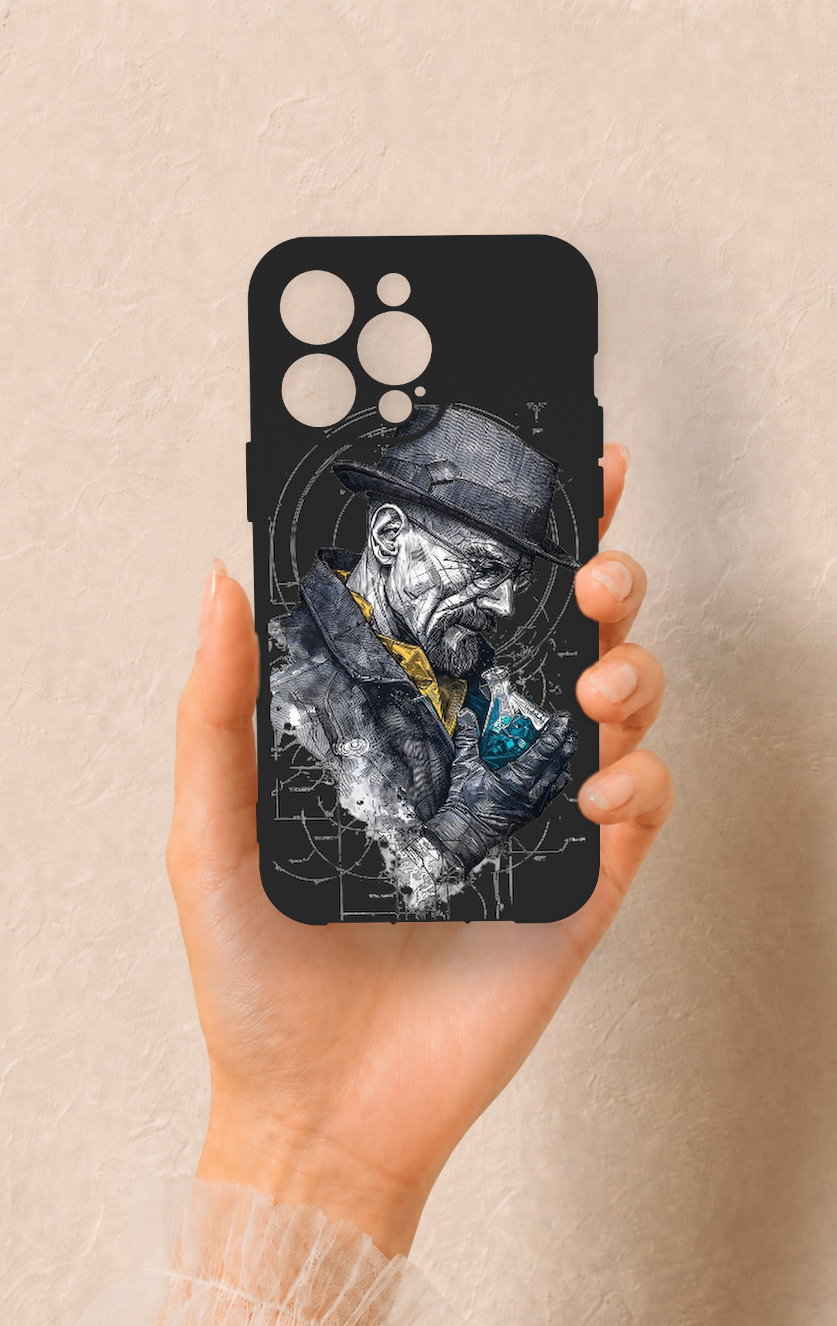 iPhone 14 Pro Max Uyumlu Walter White Desenli Silikon Kılıf