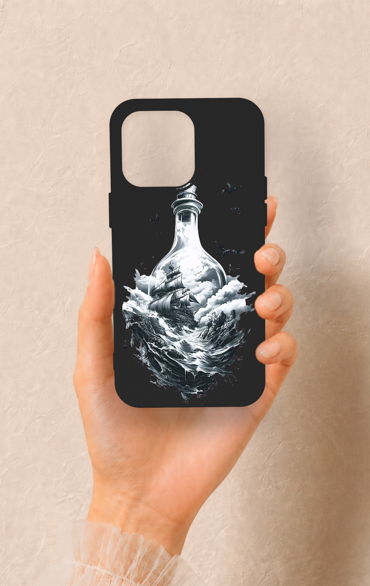 iPhone 15 Pro Max Uyumlu Secret Sea Desenli Silikon Kılıf