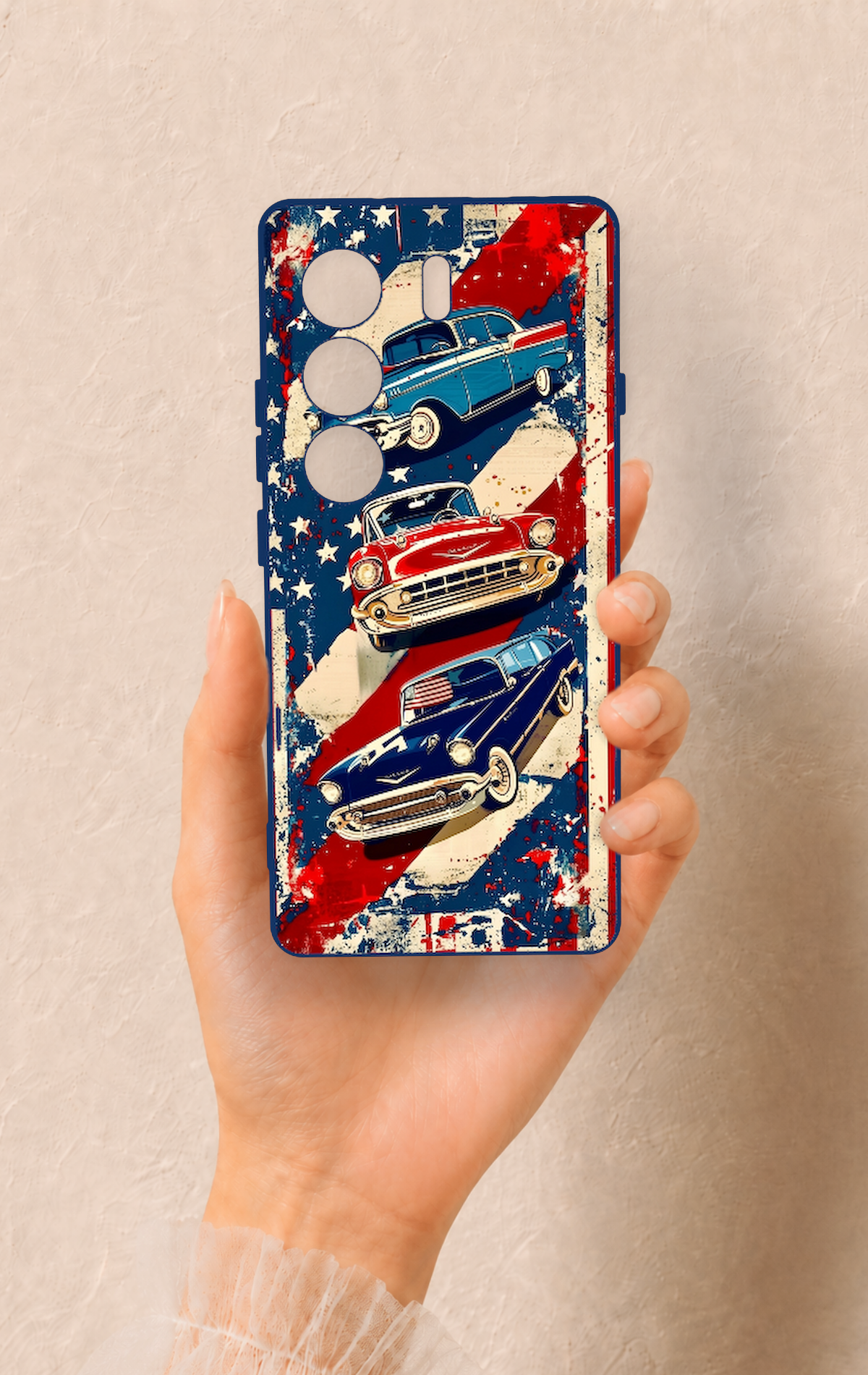 Tecno Camon 40 4G Uyumlu Amerikan Chevrolet Desenli Silikon Kılıf