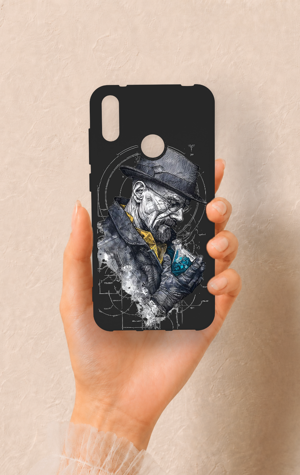 Huawei Y7 2019 Uyumlu Walter White Desenli Silikon Kılıf