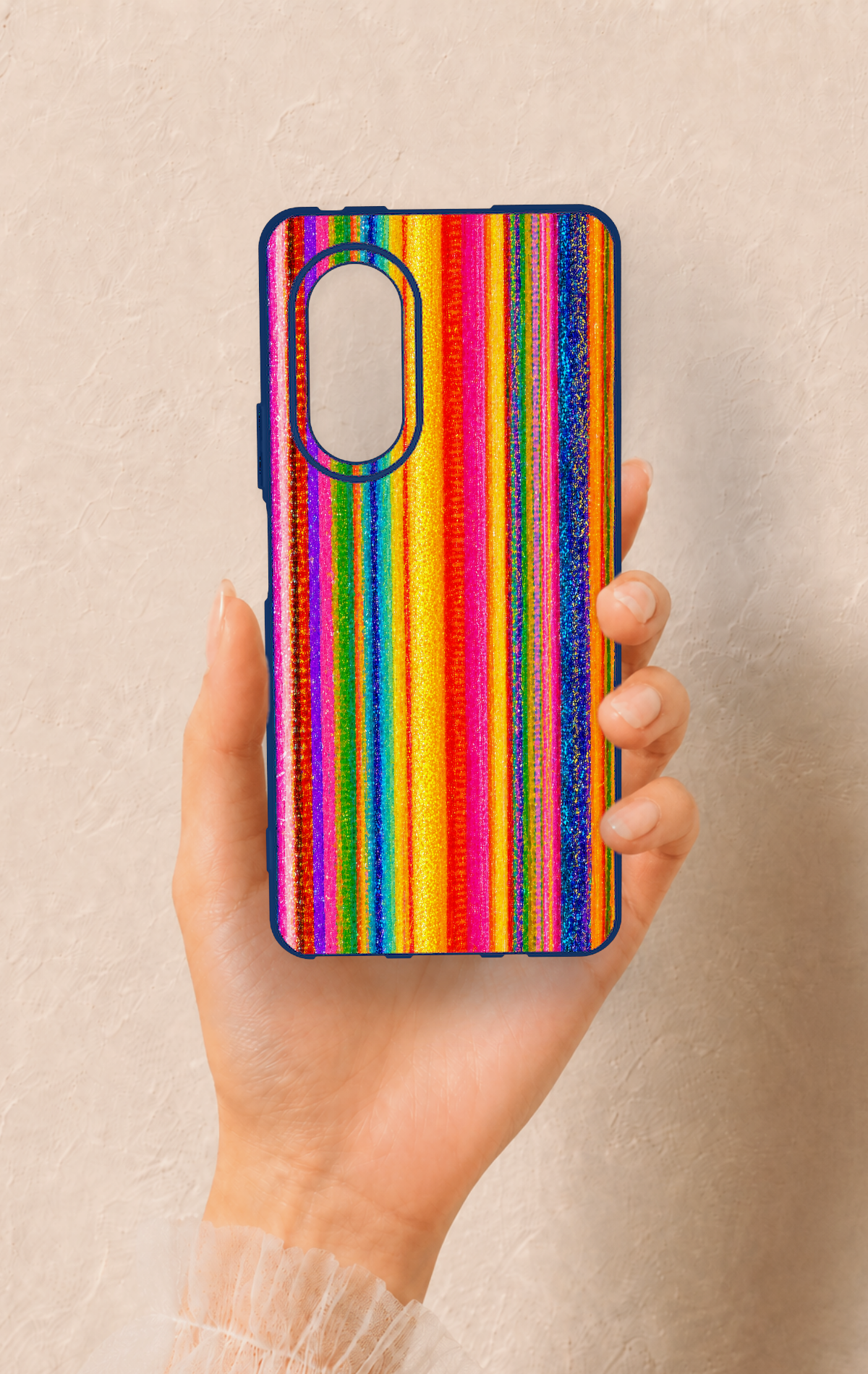 Huawei Nova 9Se Uyumlu Rengarenk Desenli Silikon Kılıf