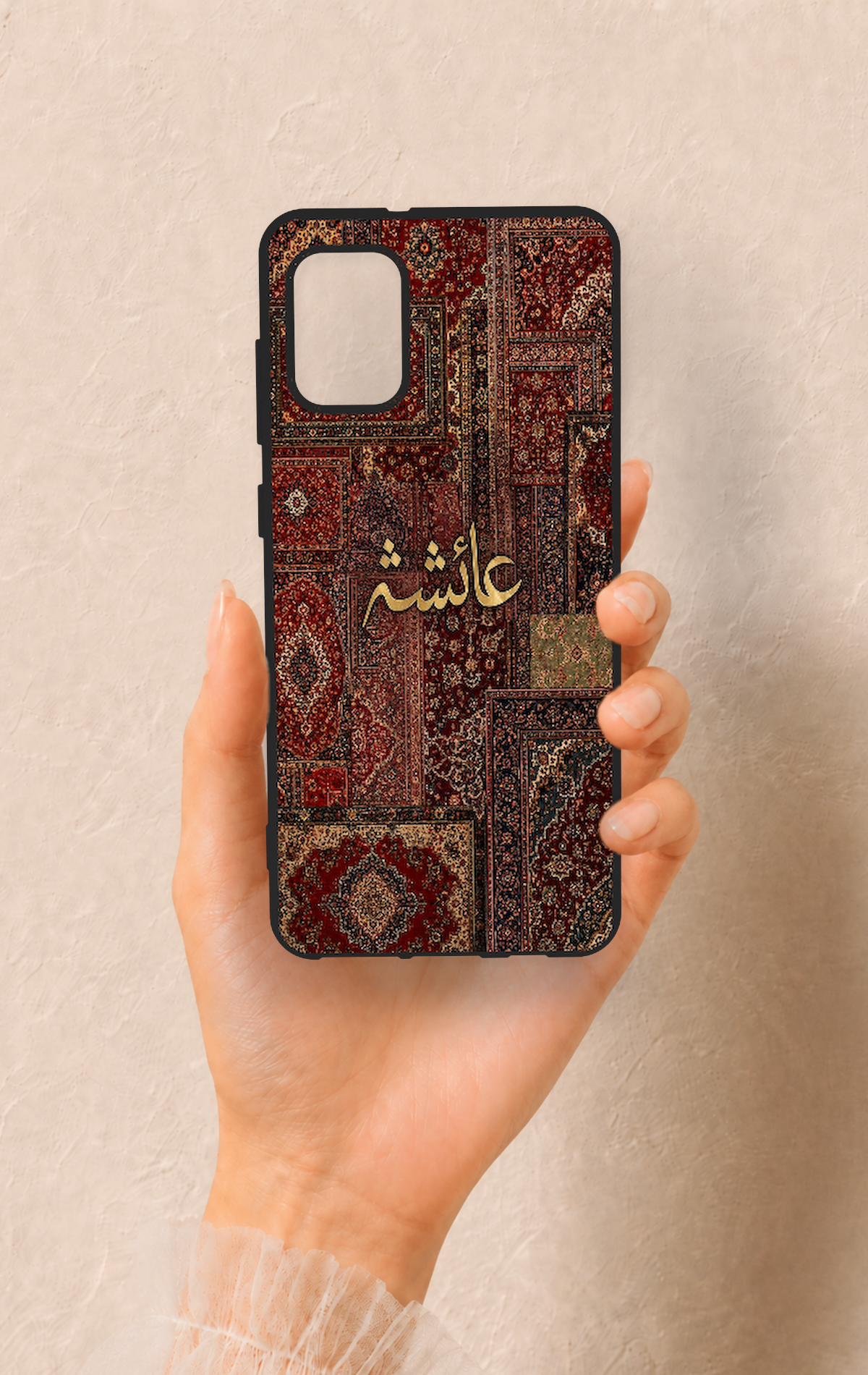 Samsung A31 Uyumlu Vintage Halı Desenli Silikon Kılıf