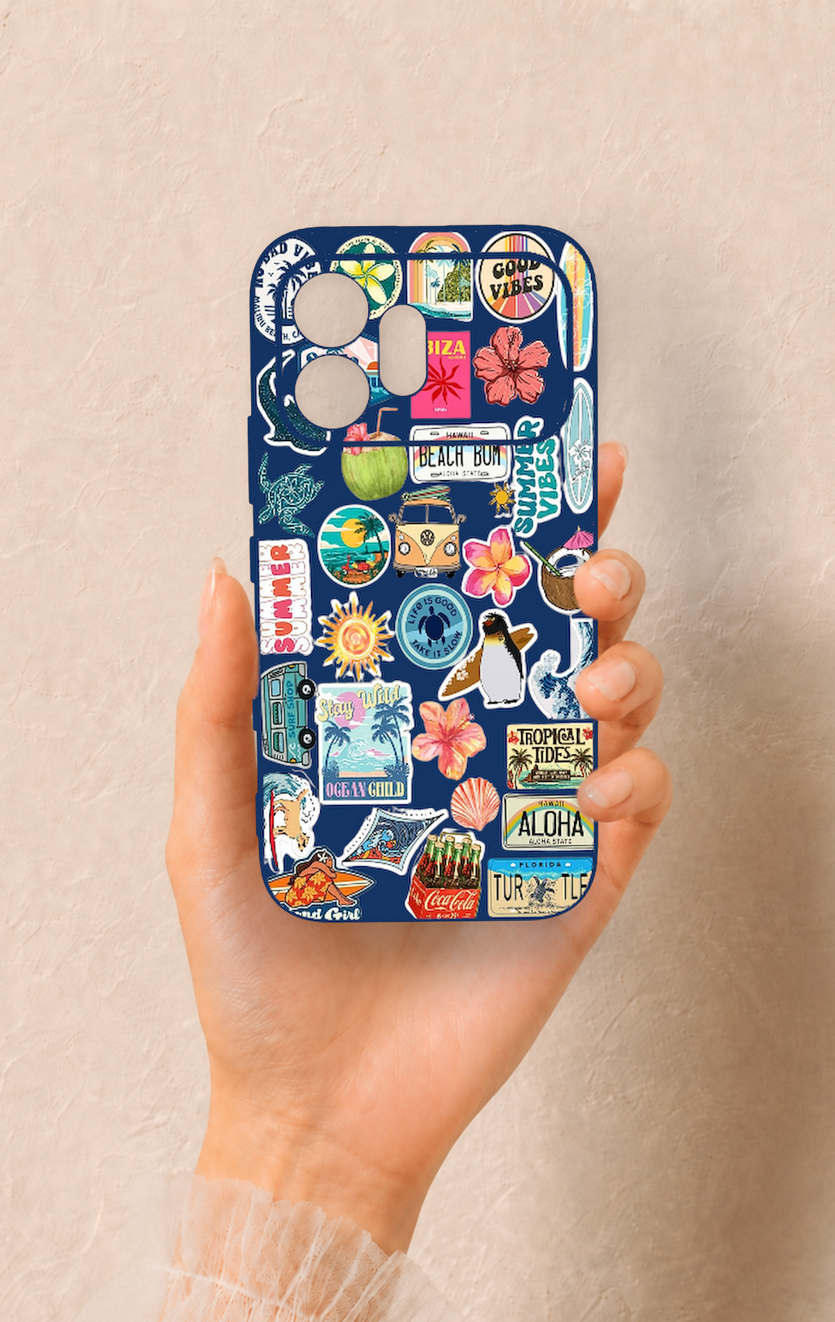 Honor 600 Uyumlu Summer Vibes Desenli Silikon Kılıf