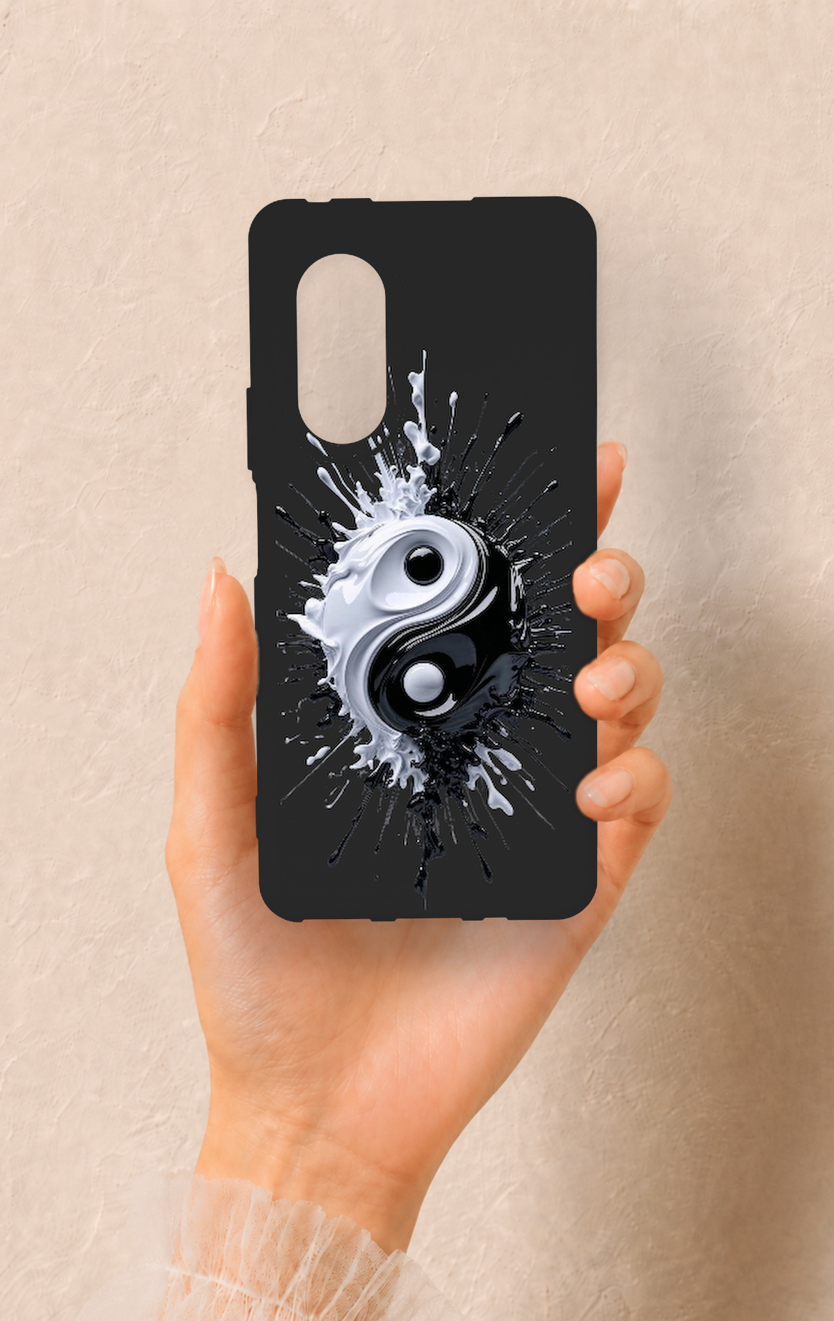 Huawei Nova 9Se Uyumlu İyi ve Kötü Desenli Silikon Kılıf