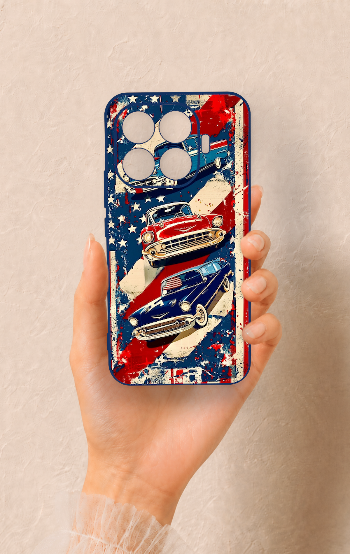 Mi 17T Pro 5G Uyumlu Amerikan Chevrolet Desenli Silikon Kılıf