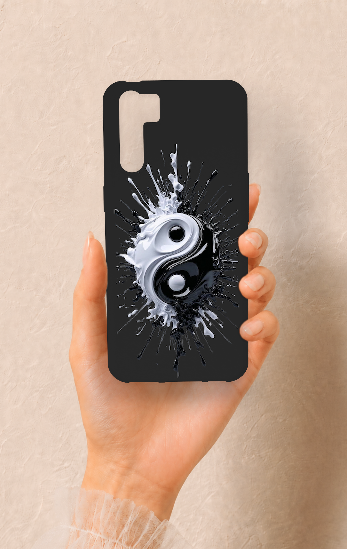 Oppo A91 Uyumlu İyi ve Kötü Desenli Silikon Kılıf