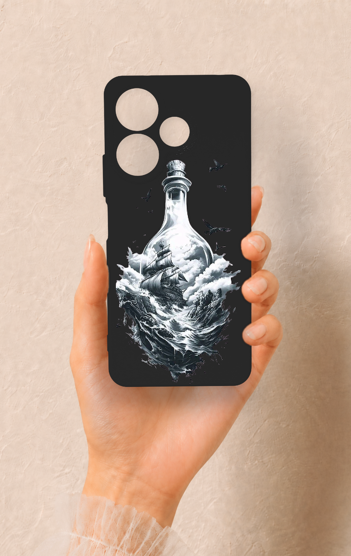 Redmi 13 4G Uyumlu Secret Sea Desenli Silikon Kılıf