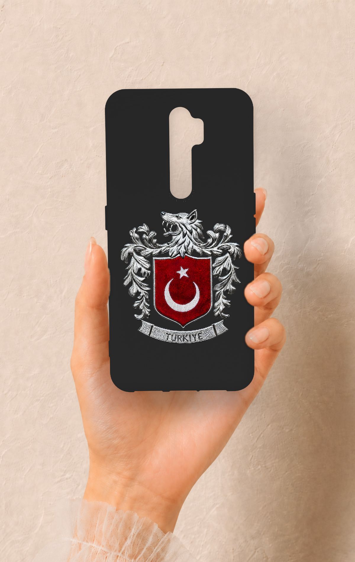 Oppo A9 2020 Uyumlu Türk Arma Desenli Silikon Kılıf
