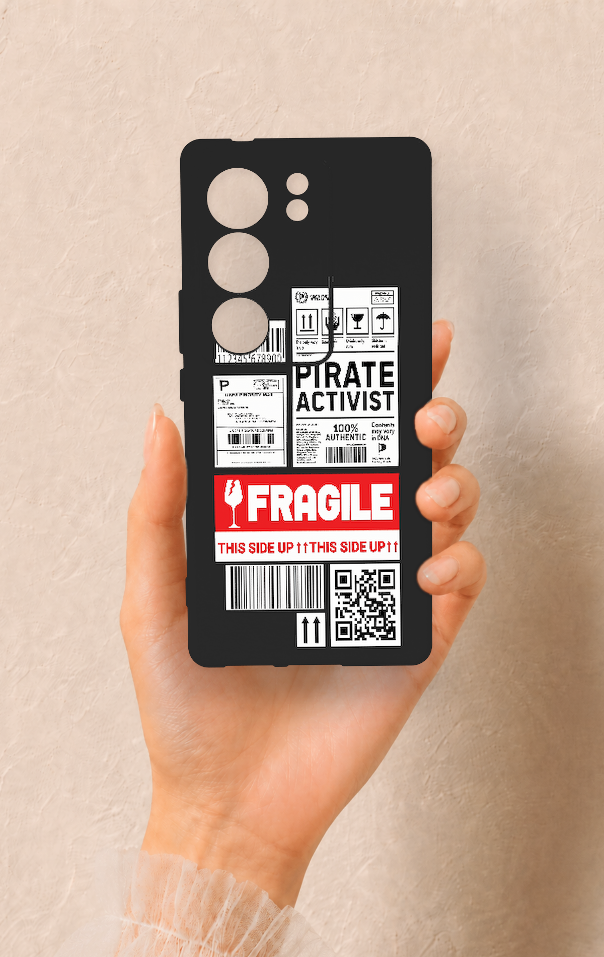 Vivo V29 Uyumlu Fragile Desenli Silikon Kılıf