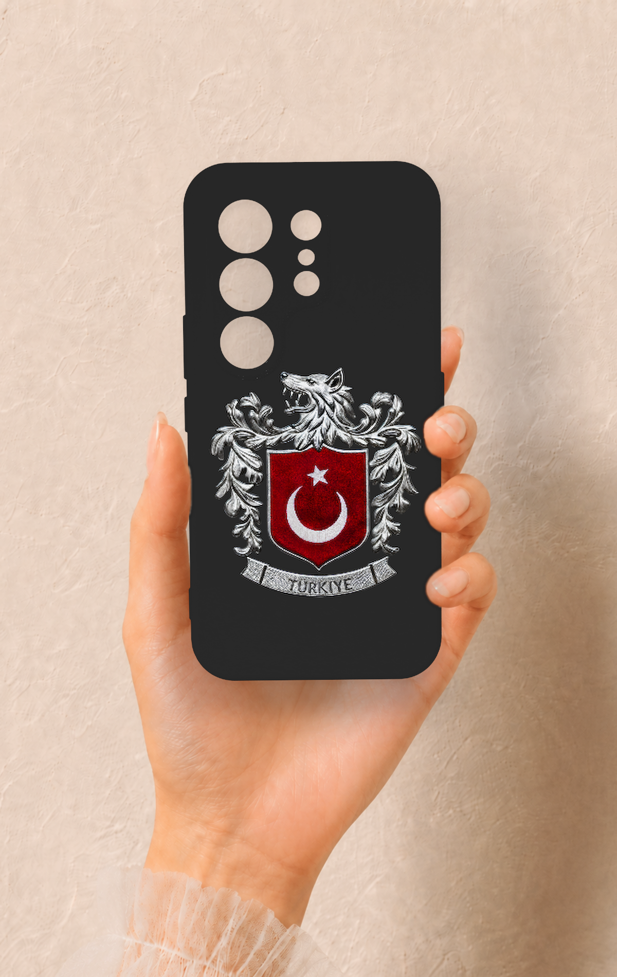 Tecno Camon 50 4G Uyumlu Türk Arma Desenli Silikon Kılıf