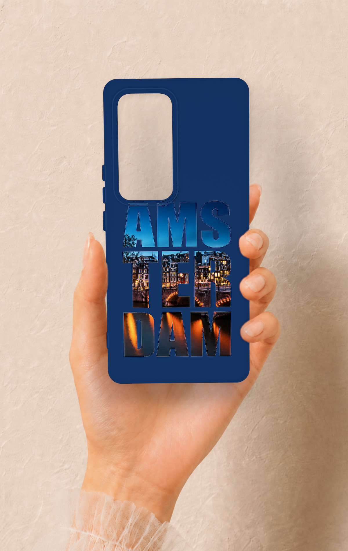 Vivo V30 Uyumlu Amsterdam Desenli Silikon Kılıf