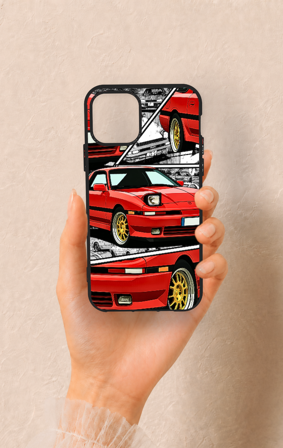 iPhone 11 Pro Uyumlu Kırmızı Supra Desenli Silikon Kılıf