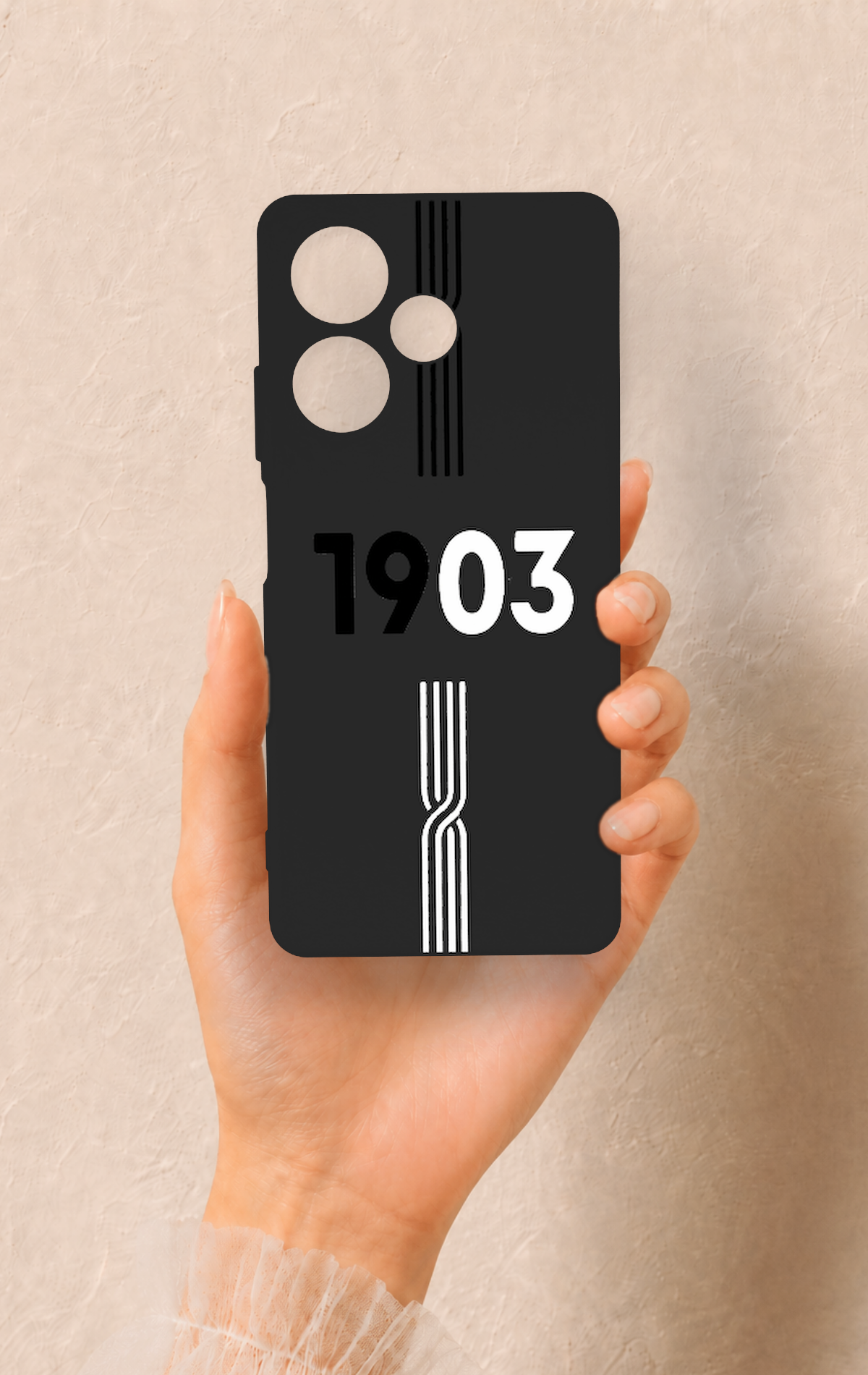 İnfinix Hot 30 Uyumlu 1903 Kemer Desenli Silikon Kılıf