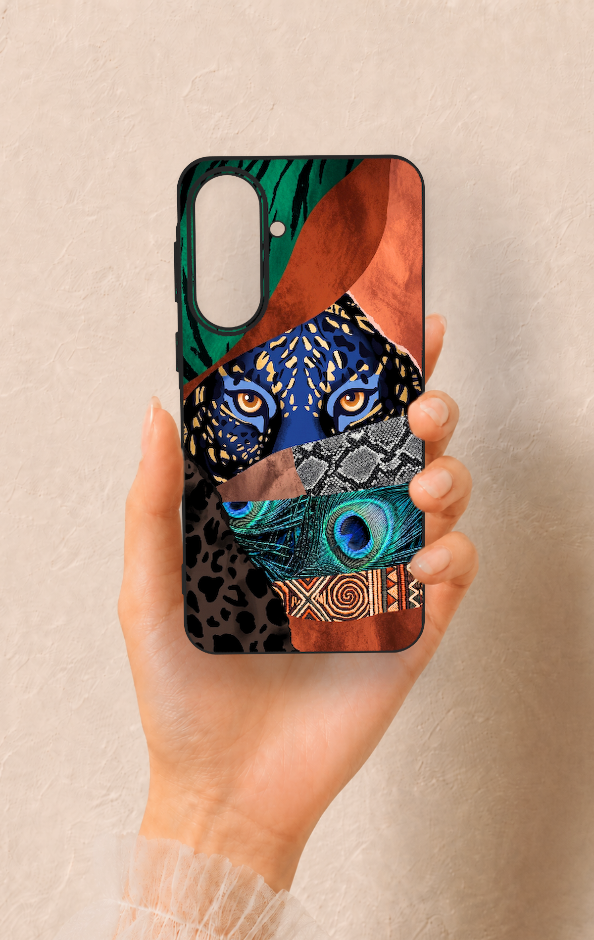 Samsung A57 Uyumlu Amazon Kaplan Desenli Silikon Kılıf