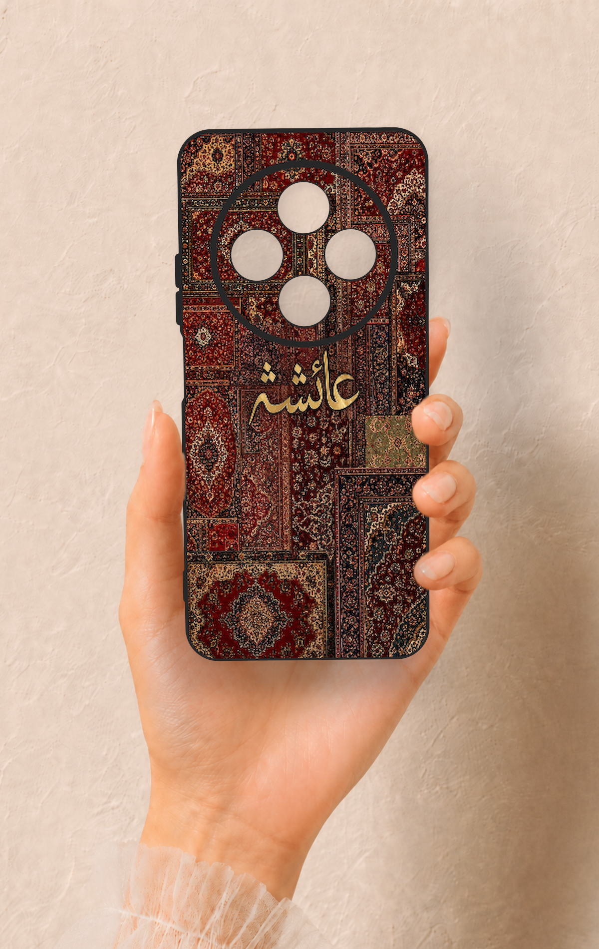 Redmi 14C Uyumlu Vintage Halı Desenli Silikon Kılıf