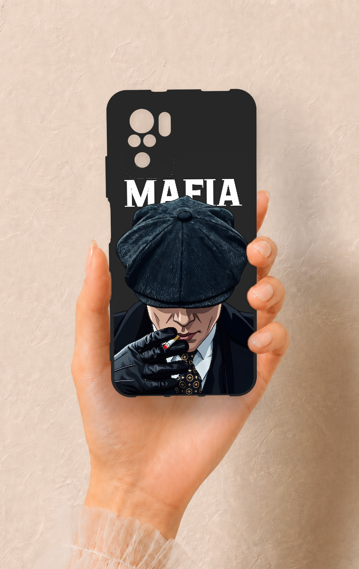 Redmi Note 10-10S Uyumlu MAFIA Desenli Silikon Kılıf