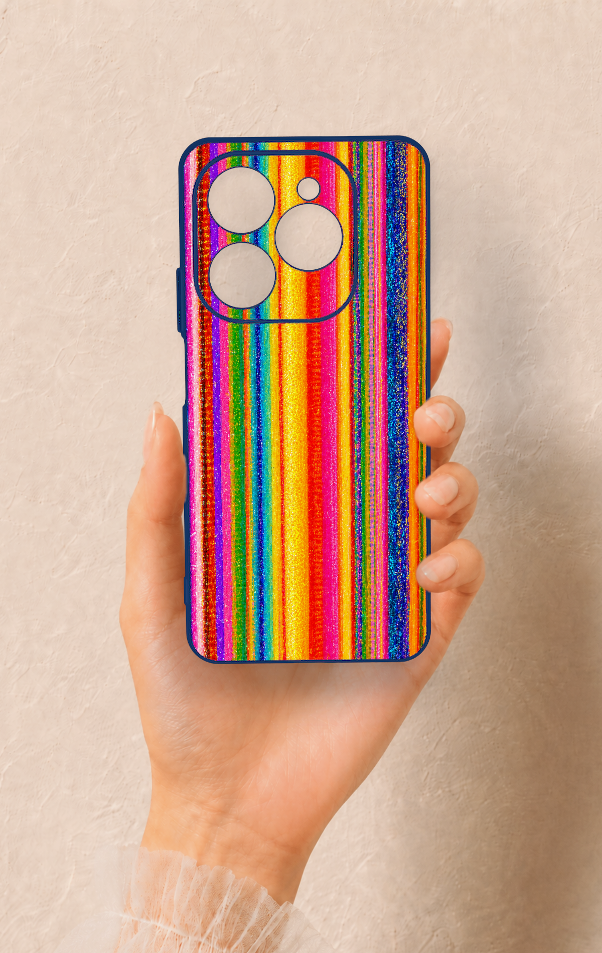 Tecno Spark 20 Pro Uyumlu Rengarenk Desenli Silikon Kılıf