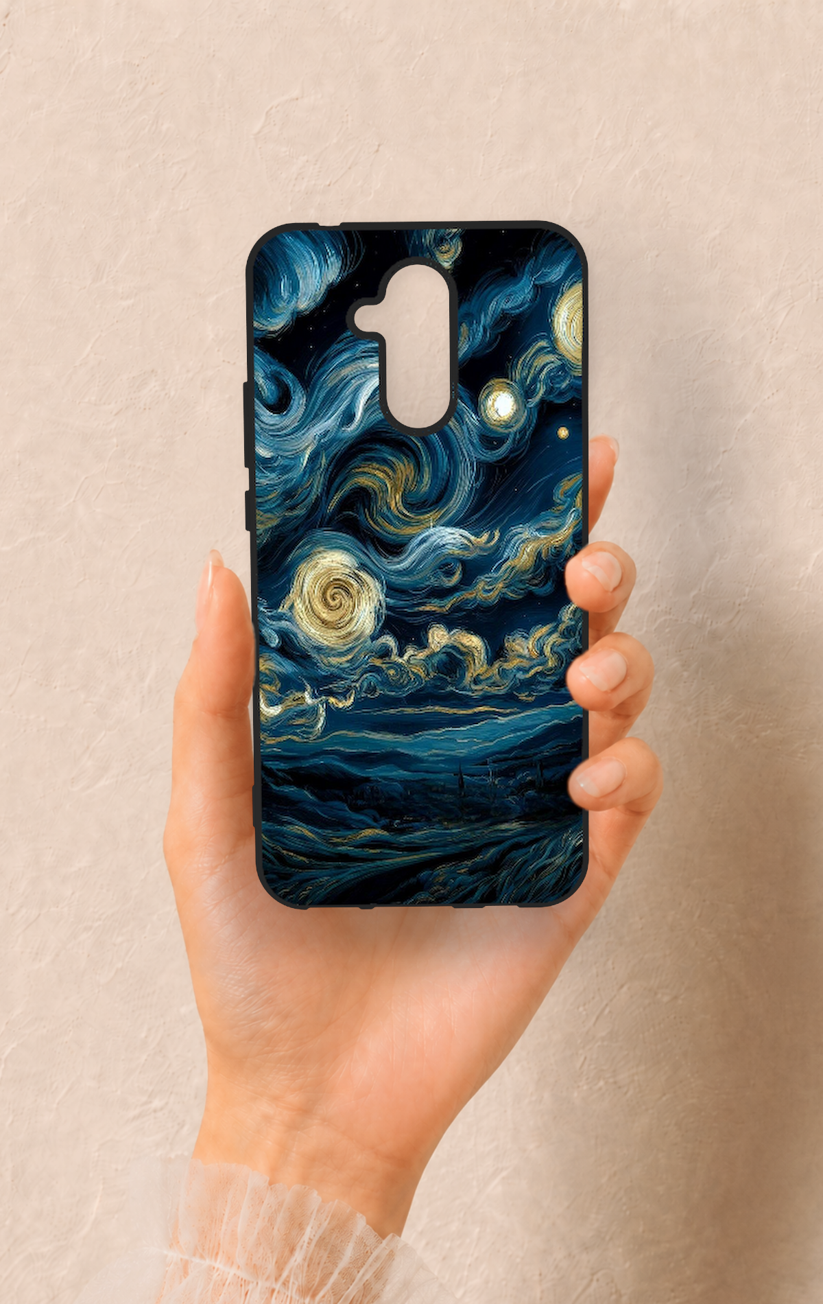 Huawei Mate 20 Lite Uyumlu Yıldızlı Gece Desenli Silikon Kılıf