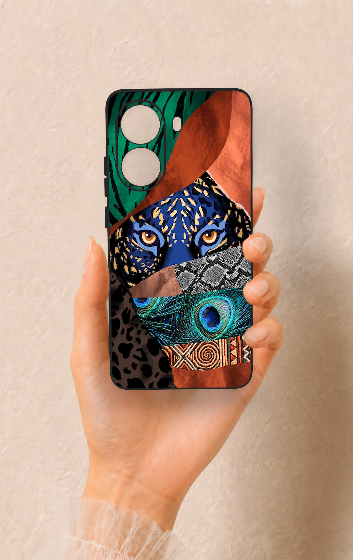 Poco X7 Pro Uyumlu Amazon Kaplan Desenli Silikon Kılıf