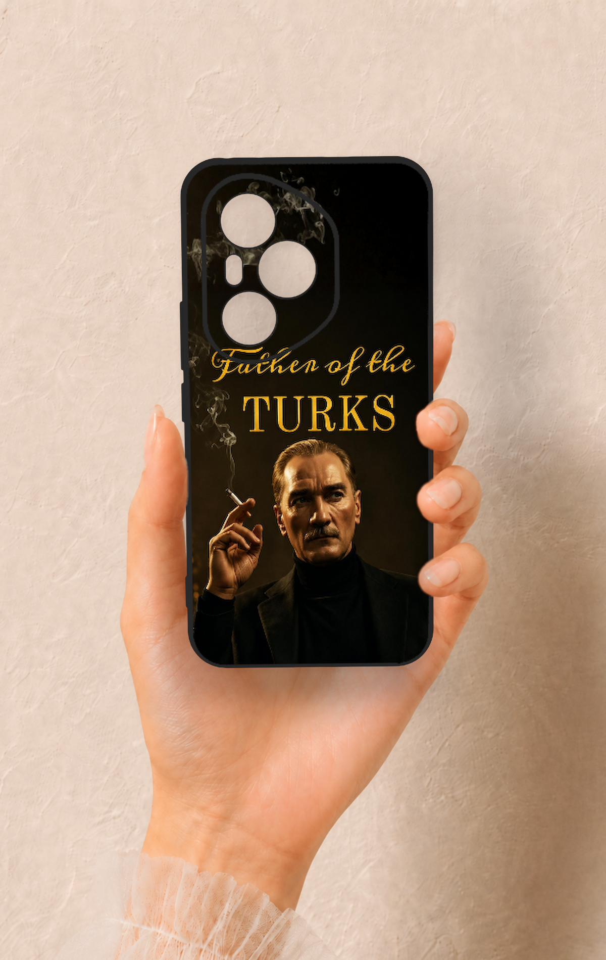 Honor 400 Pro Uyumlu Father Of The Turks Desenli Silikon Kılıf