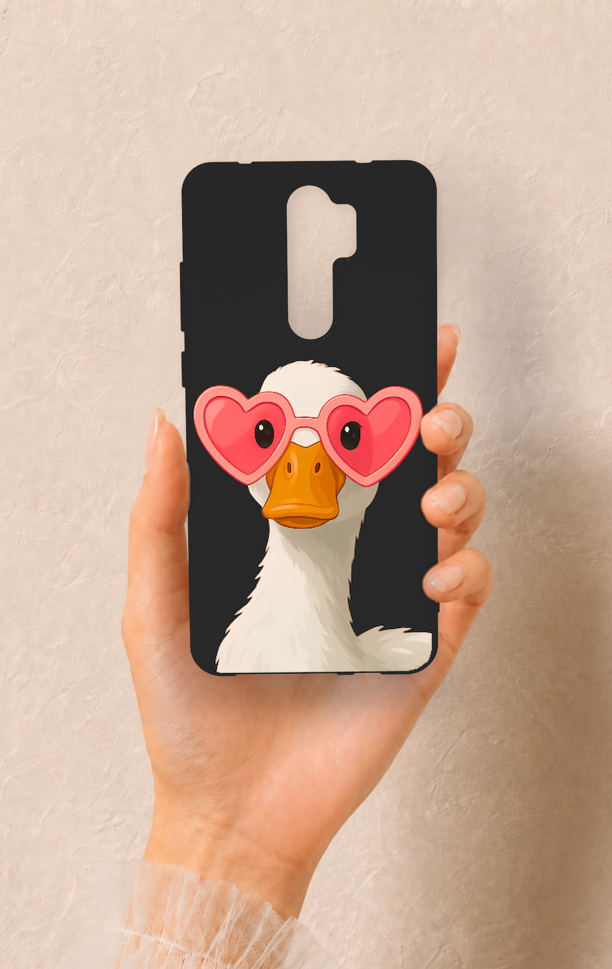 Redmi Note 8 Pro Uyumlu Aşık Ördek Desenli Silikon Kılıf